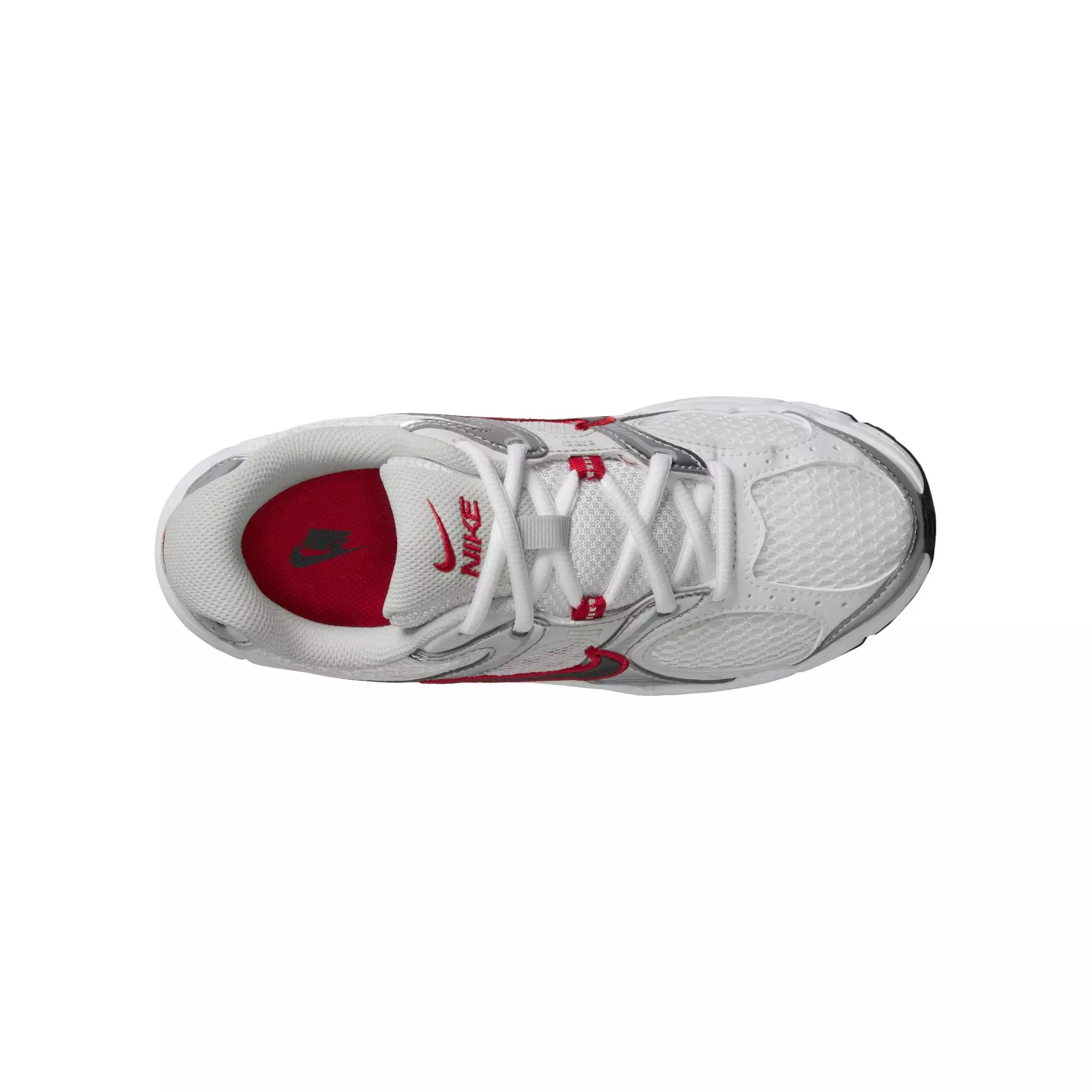 Nike V5 RNR "White/Gym Red/Black/Vast Grey" Grade School Boys' Shoe - WHITE/RED
