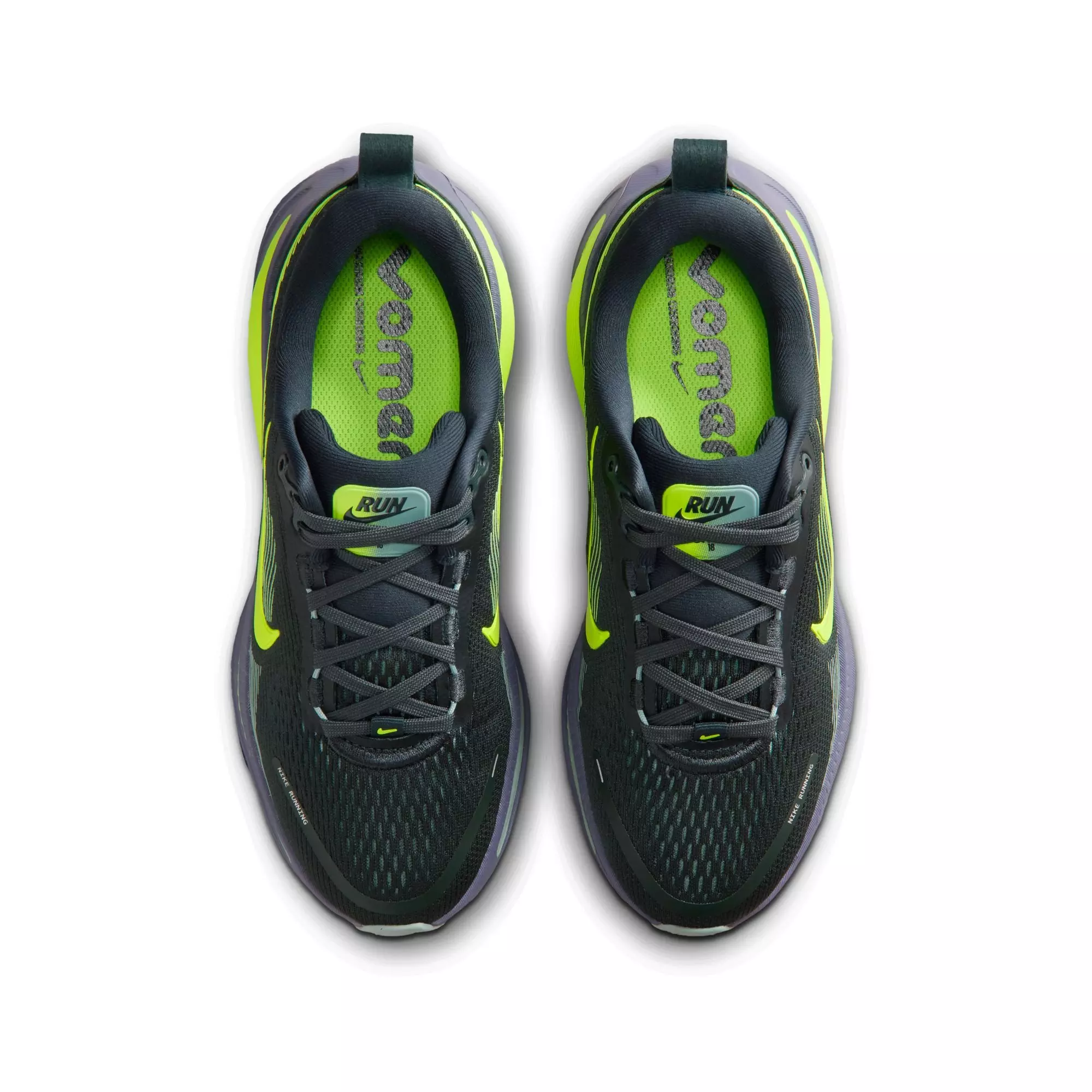 Nike Vomero 18 "Seaweed/Volt Cannon/Sanded Purple" Grade School Boys' Shoe - BLACK/GREEN