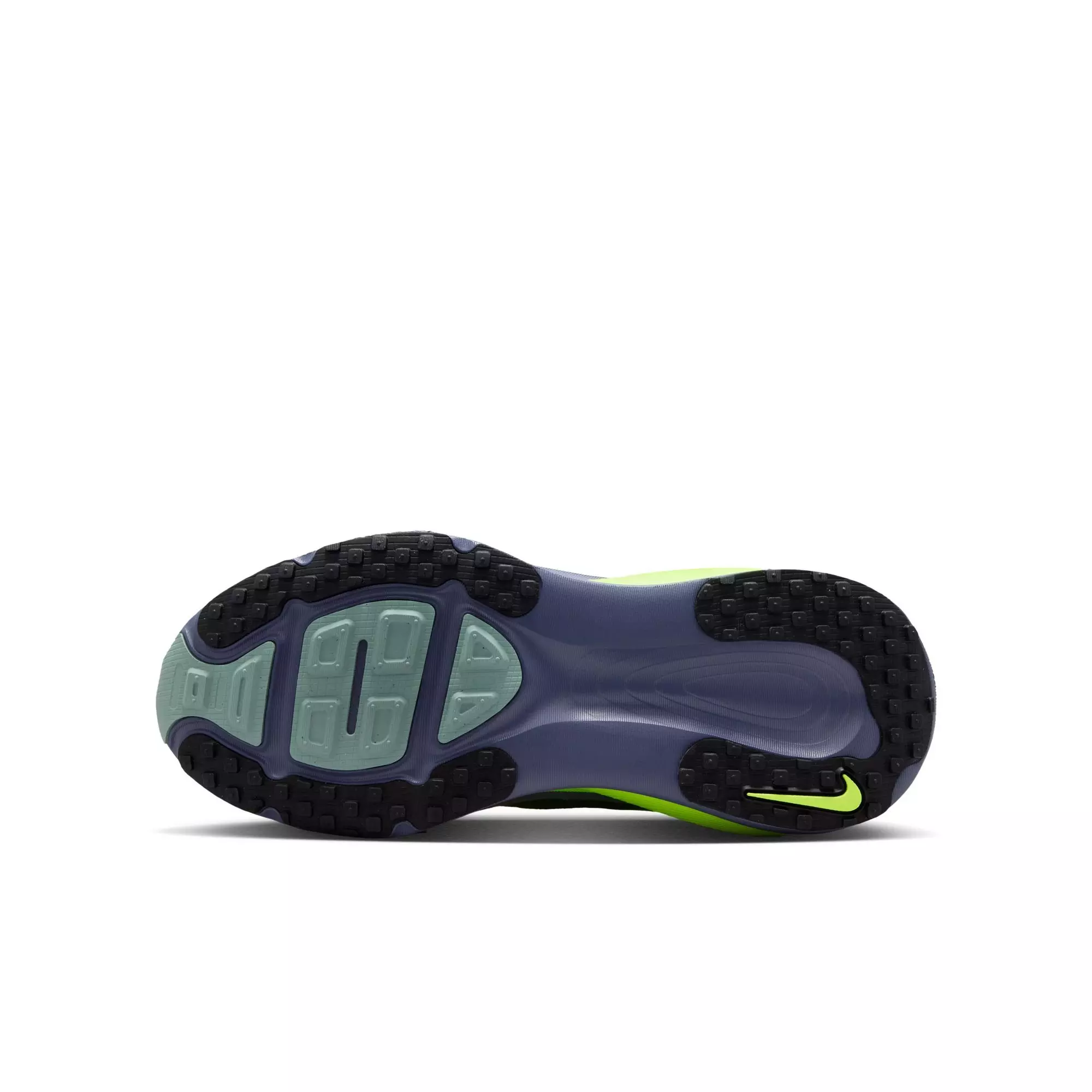 Nike Vomero 18 "Seaweed/Volt Cannon/Sanded Purple" Grade School Boys' Shoe - BLACK/GREEN