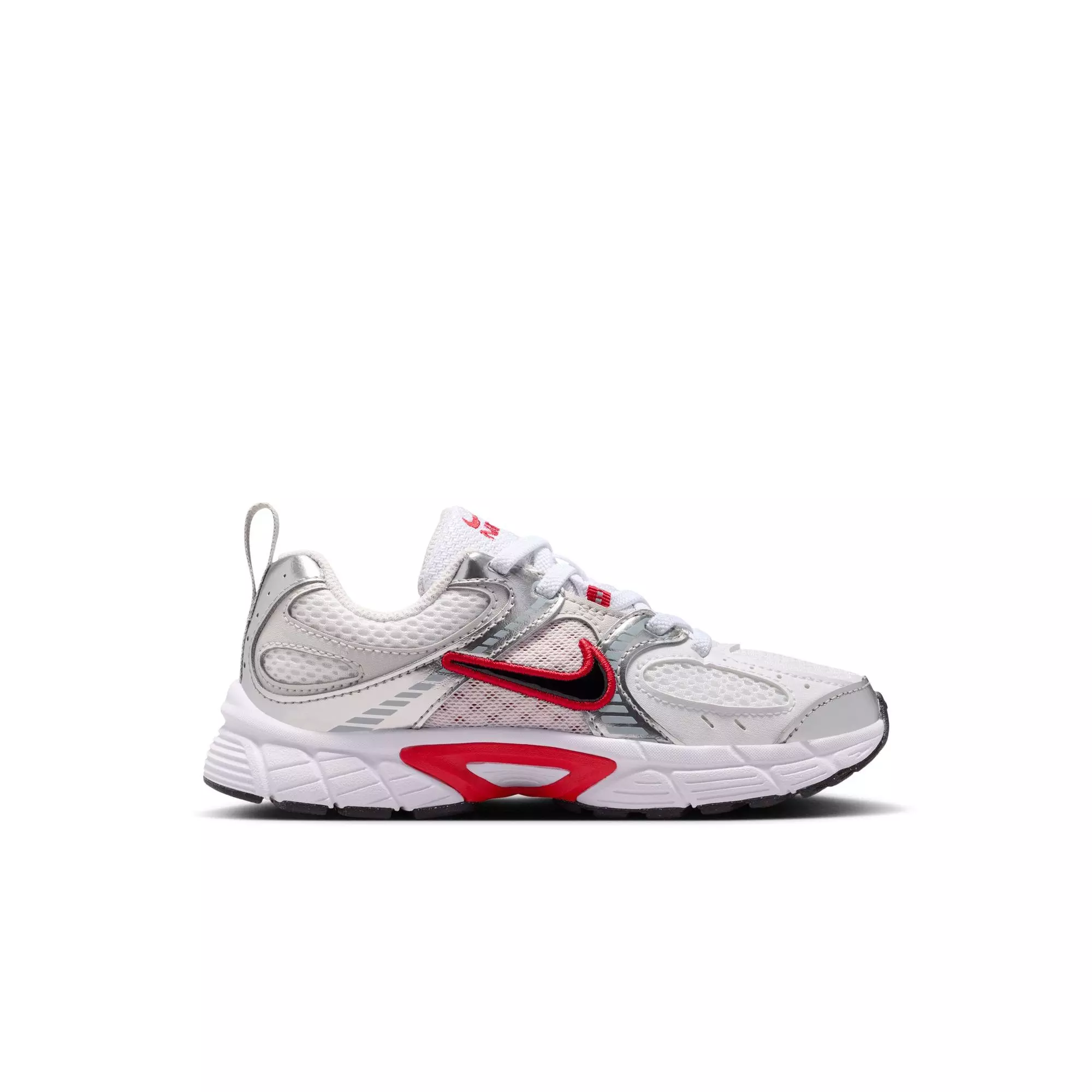 Nike V5 RNR "White/Gym Red/Black/Vast Grey" Preschool Boys' Shoe - WHITE/RED