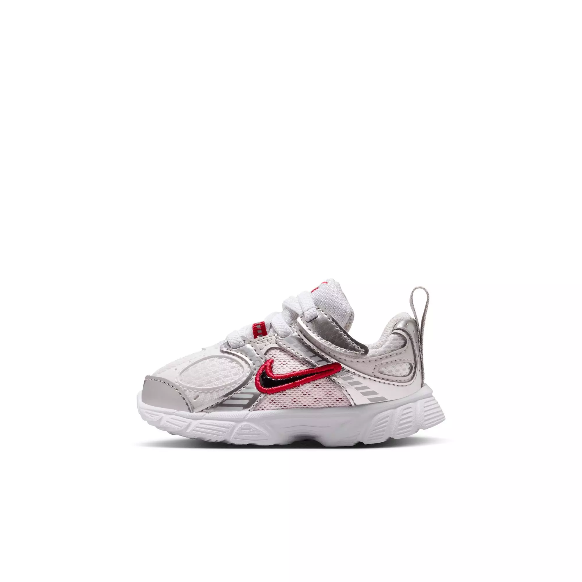 Nike V5 RNR "White/Black/Gym Red/Vast Grey" Toddler Boys' Shoe - WHITE/RED