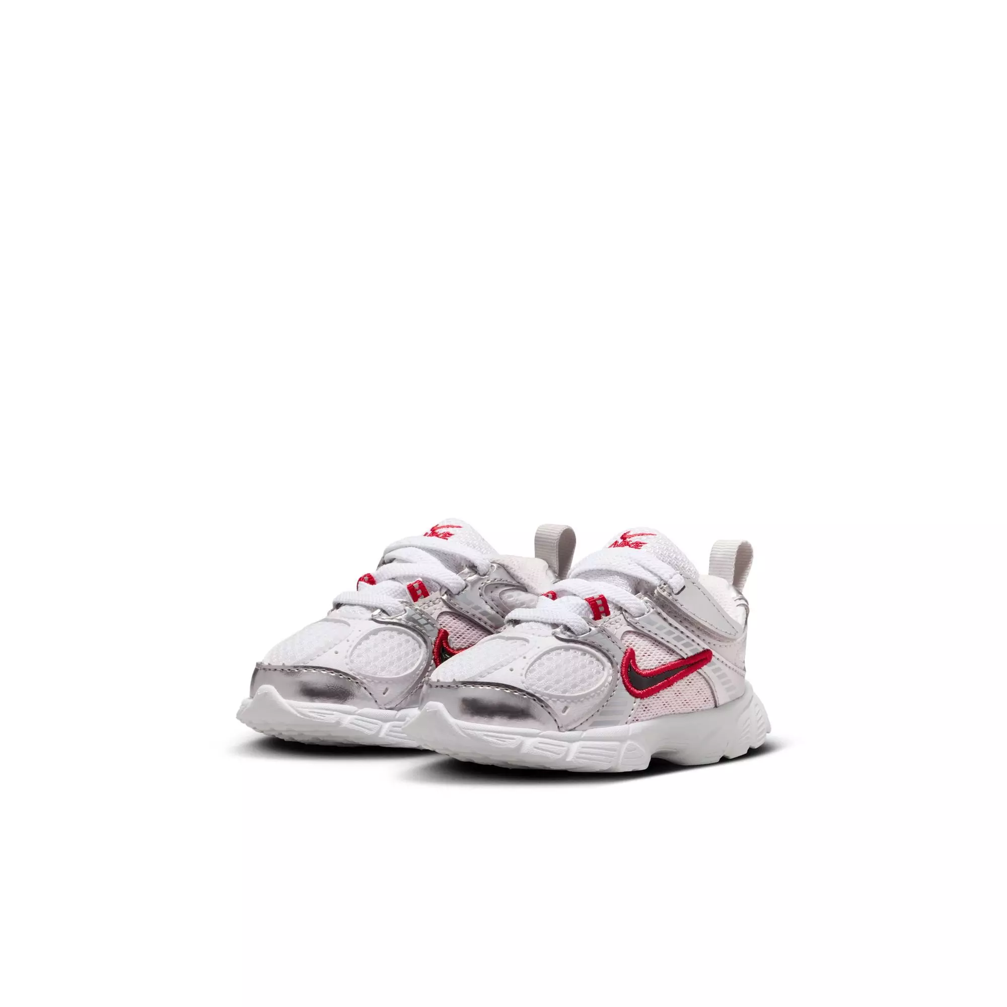 Nike V5 RNR "White/Black/Gym Red/Vast Grey" Toddler Boys' Shoe - WHITE/RED