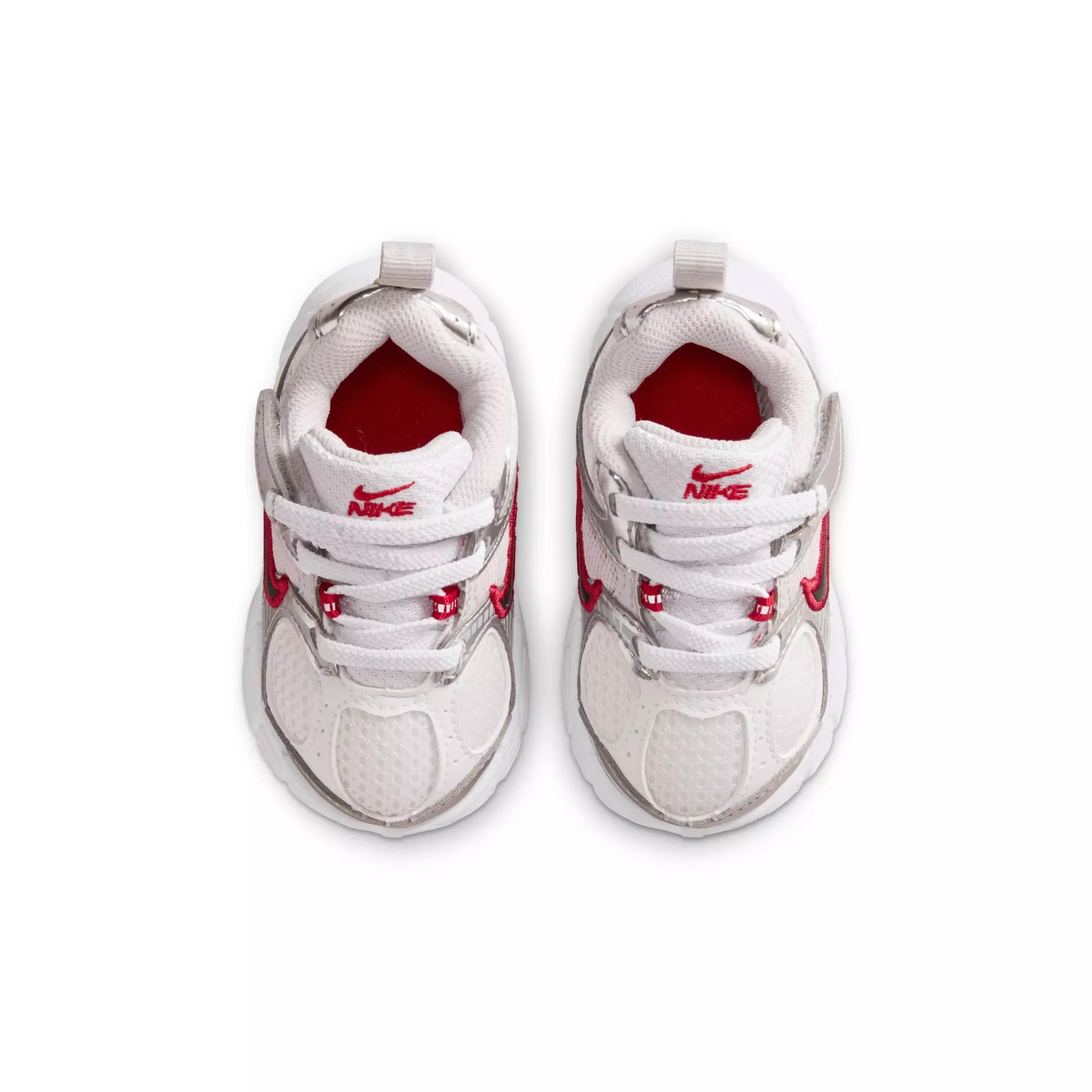 Nike V5 RNR "White/Black/Gym Red/Vast Grey" Toddler Boys' Shoe - WHITE/RED
