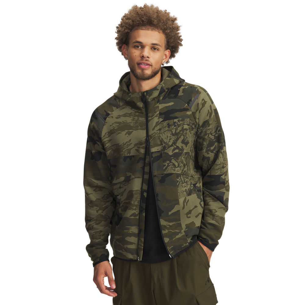 Under Armour Men's Unstoppable Fleece Full-Zip Jacket - Camo - CAMOUFLAGE Thumbnail View 1