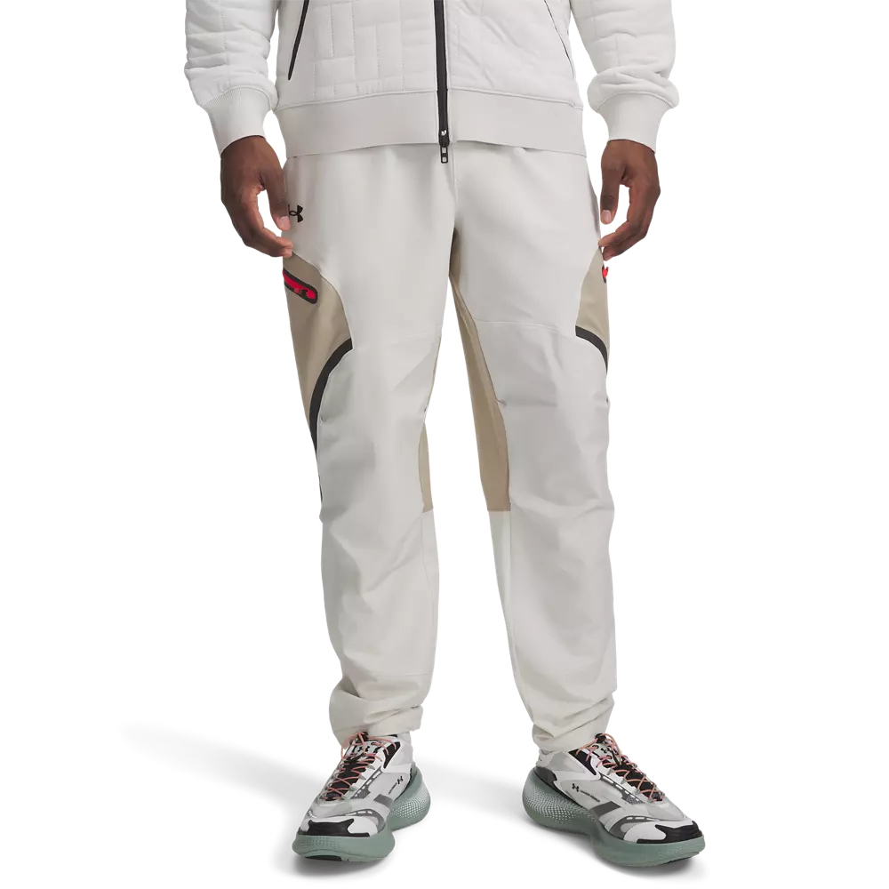 Under Arnour Men's Unstoppable Cargo Pants - IVORY
