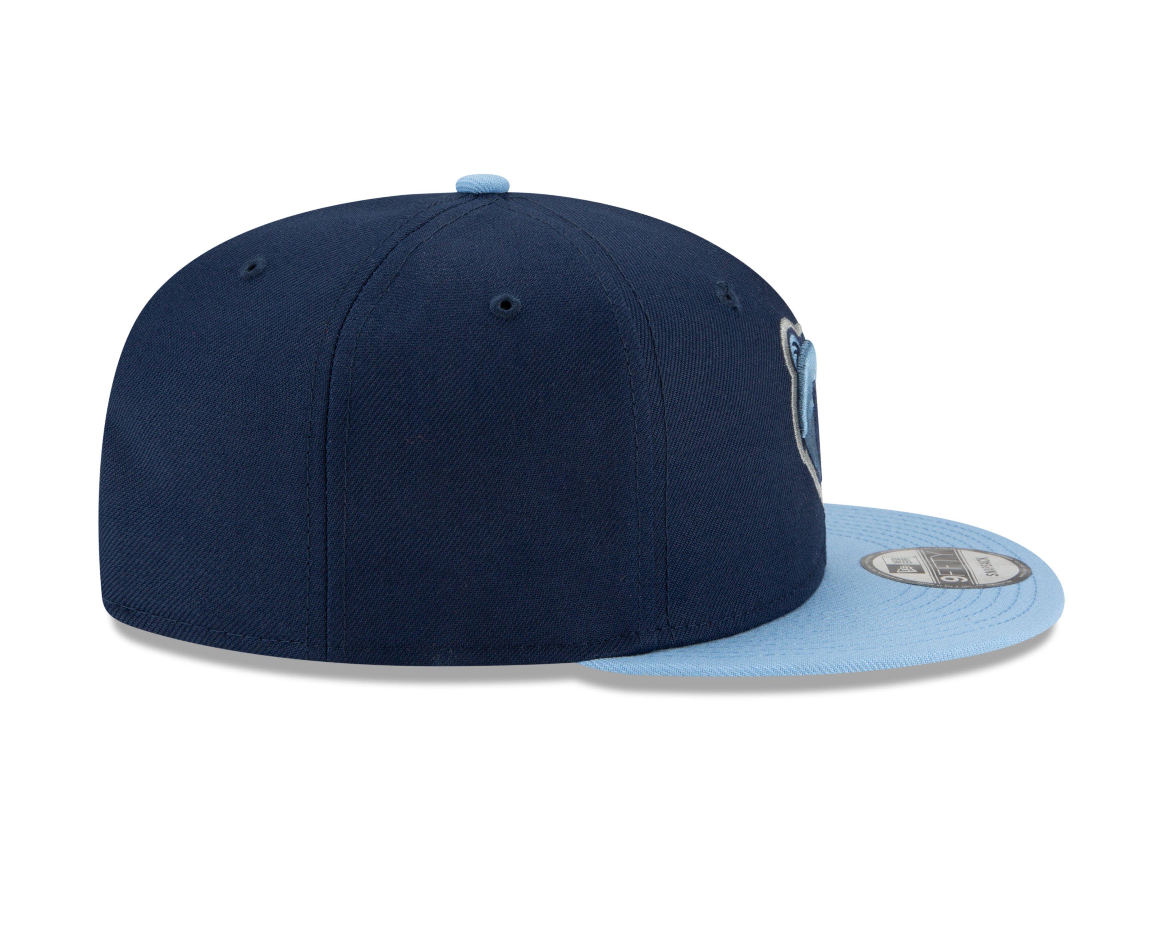 New Era Memphis Grizzlies 9FIFTY Snapback Hat-Navy/Light Blue