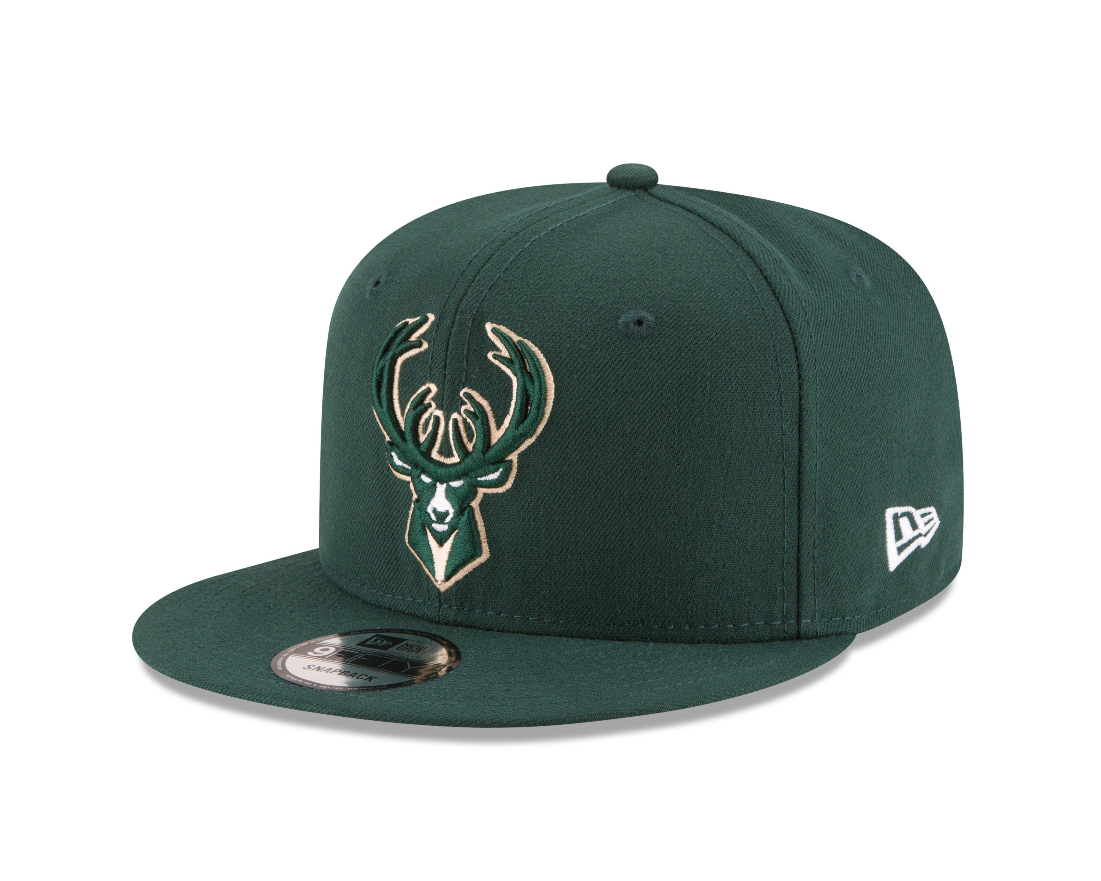 New Era Milwaukee Bucks 9FIFTY Snapback Hat - Green - GREEN Thumbnail View 1