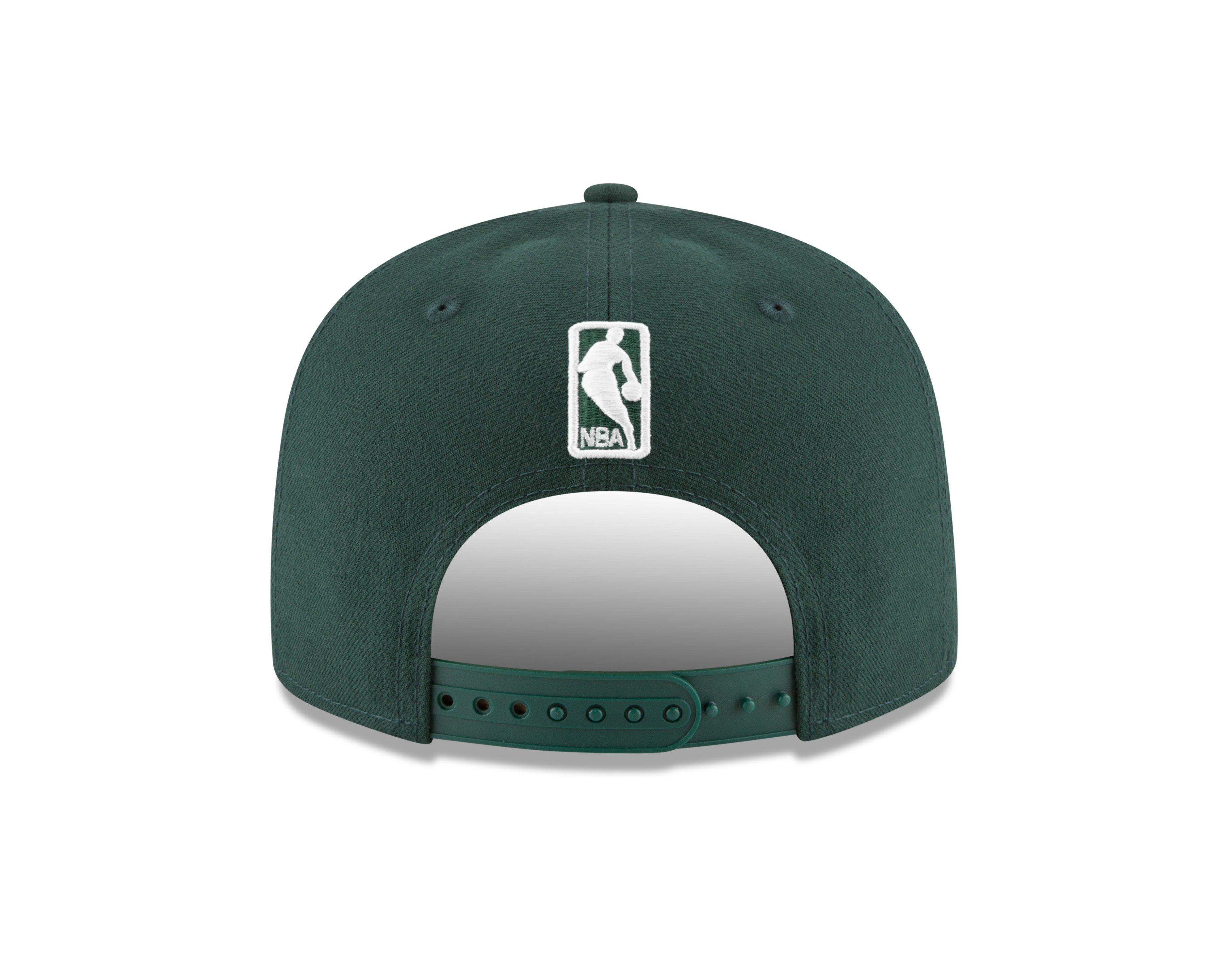 New Era Milwaukee Bucks 9FIFTY Snapback Hat - Green - GREEN Thumbnail View 4