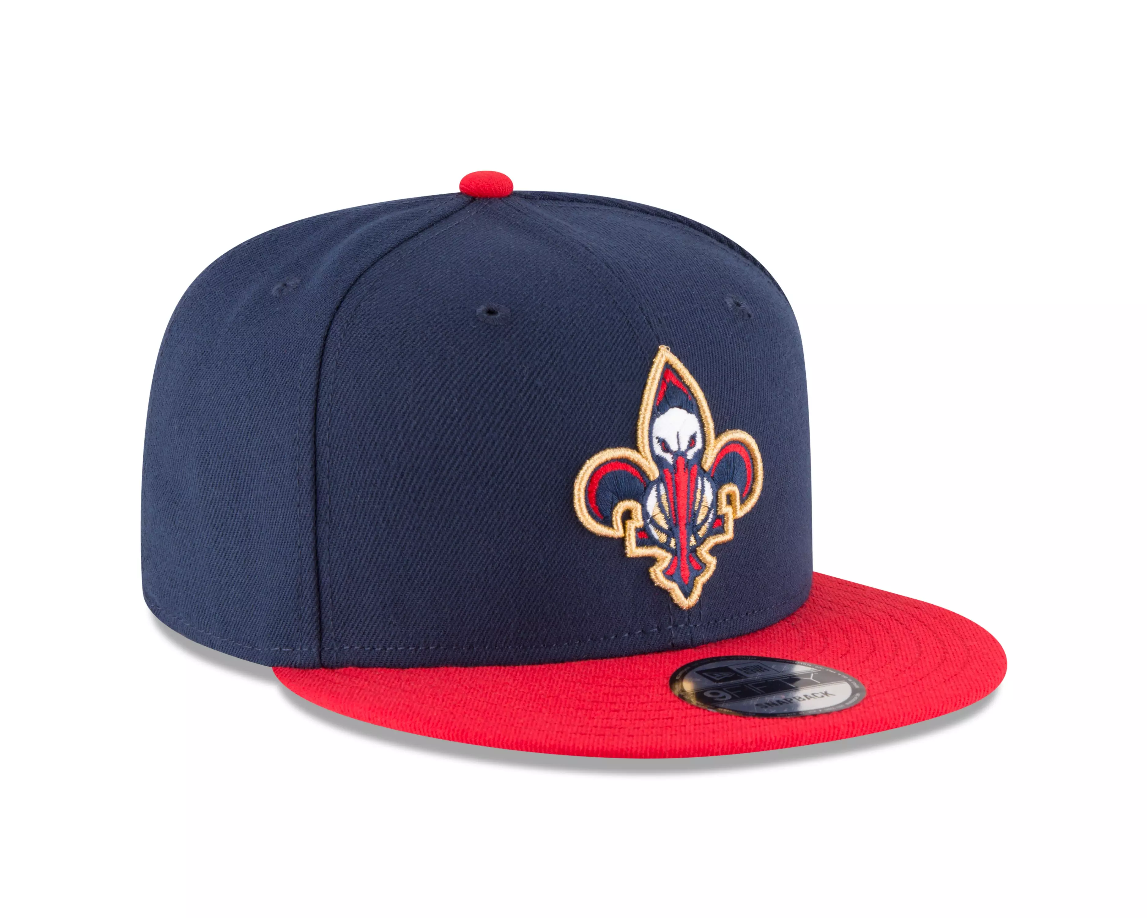 New Era New Orleans Pelicans 9FIFTY Snapback Hat-Navy/Red - NAVY/RED