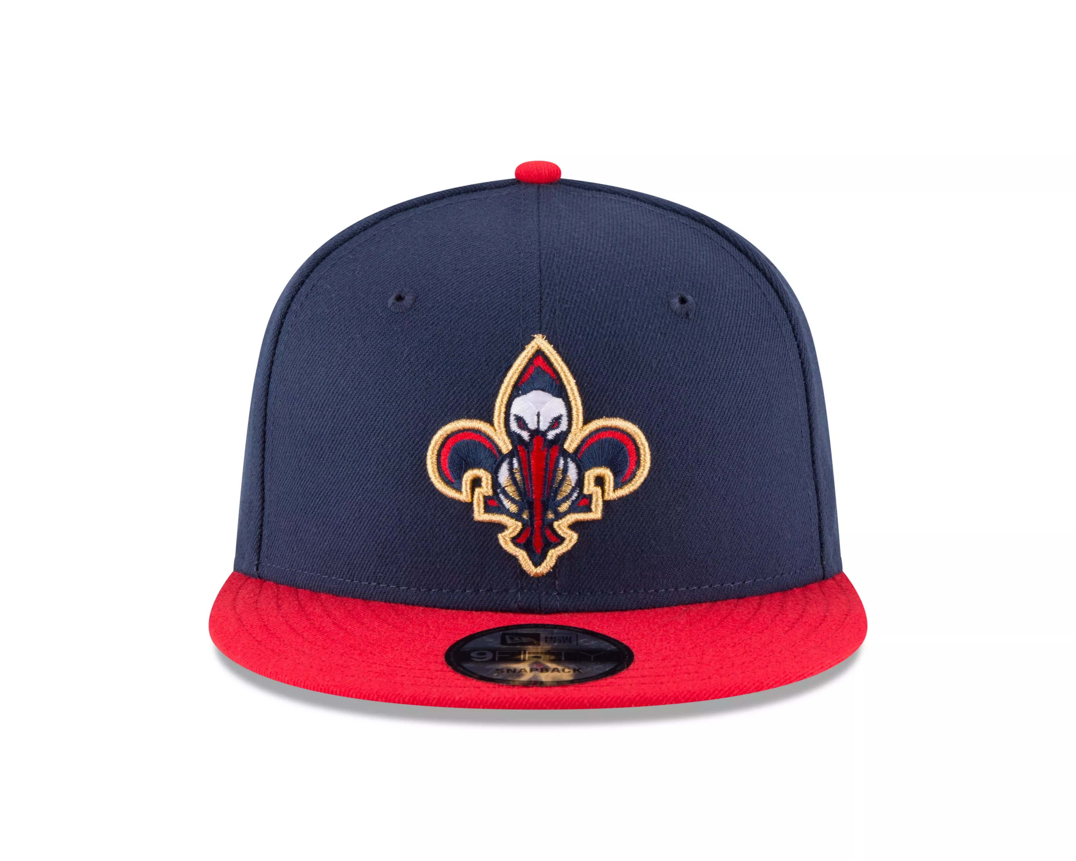 New Era New Orleans Pelicans 9FIFTY Snapback Hat-Navy/Red - NAVY/RED