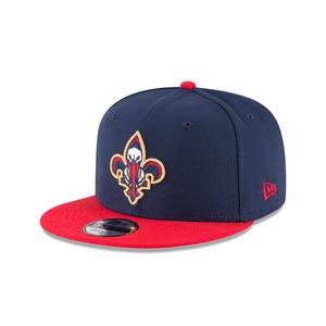 New Era New Orleans Pelicans 9FIFTY Snapback Hat-Navy/Red