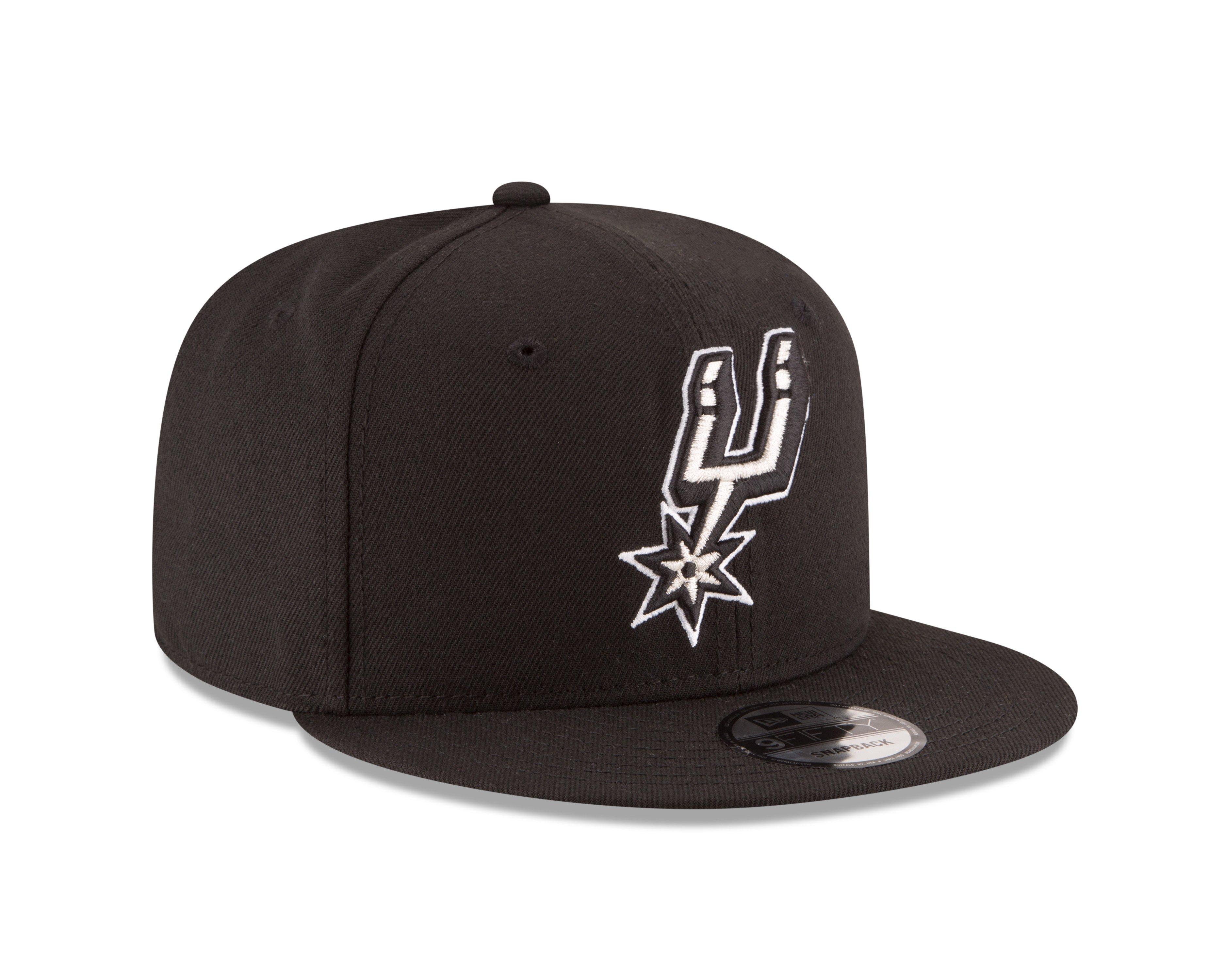 New Era San Antonio Spurs 9FIFTY Snapback Hat - Black - BLACK Thumbnail View 2