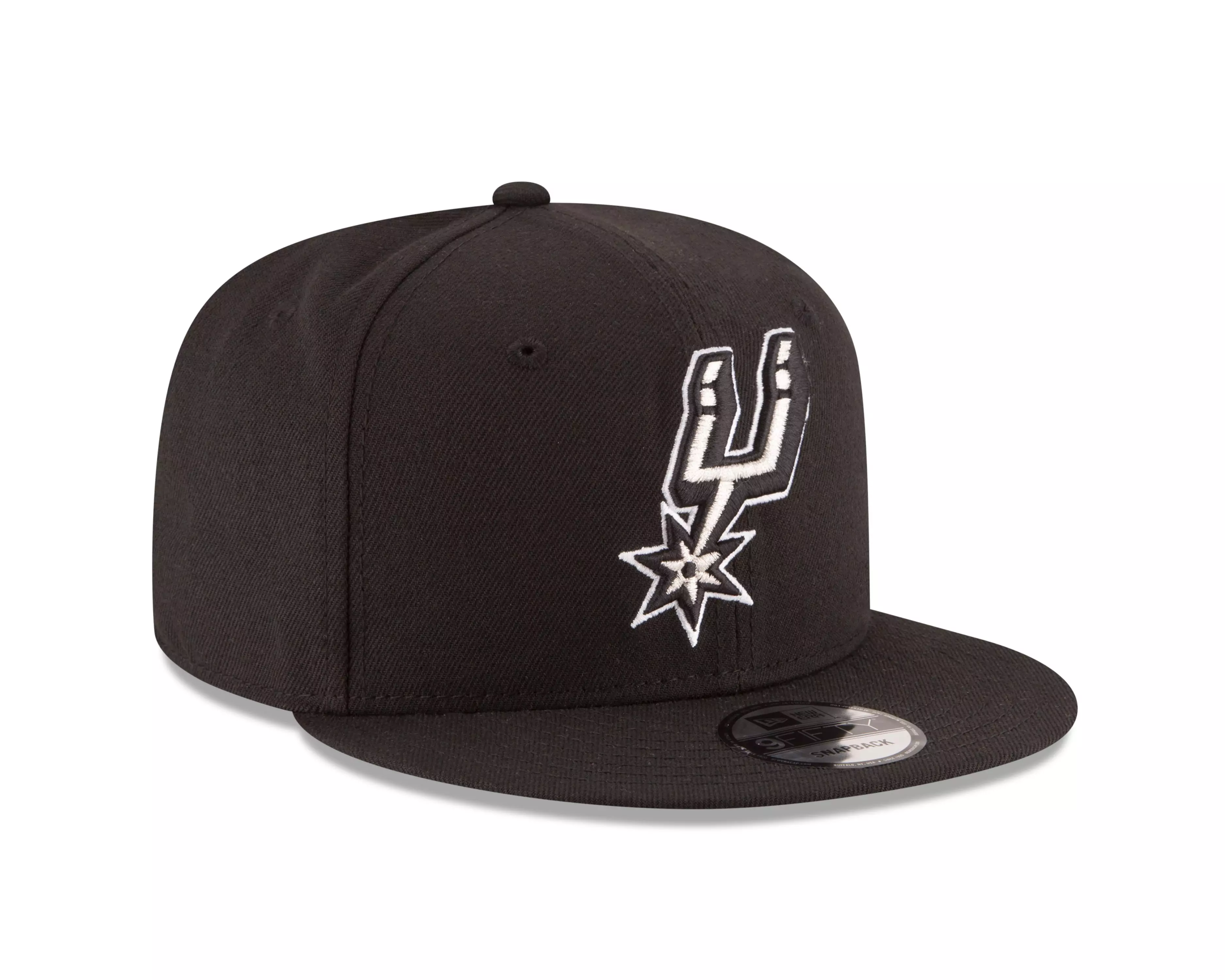 New Era San Antonio Spurs 9FIFTY Snapback Hat-Black - BLACK