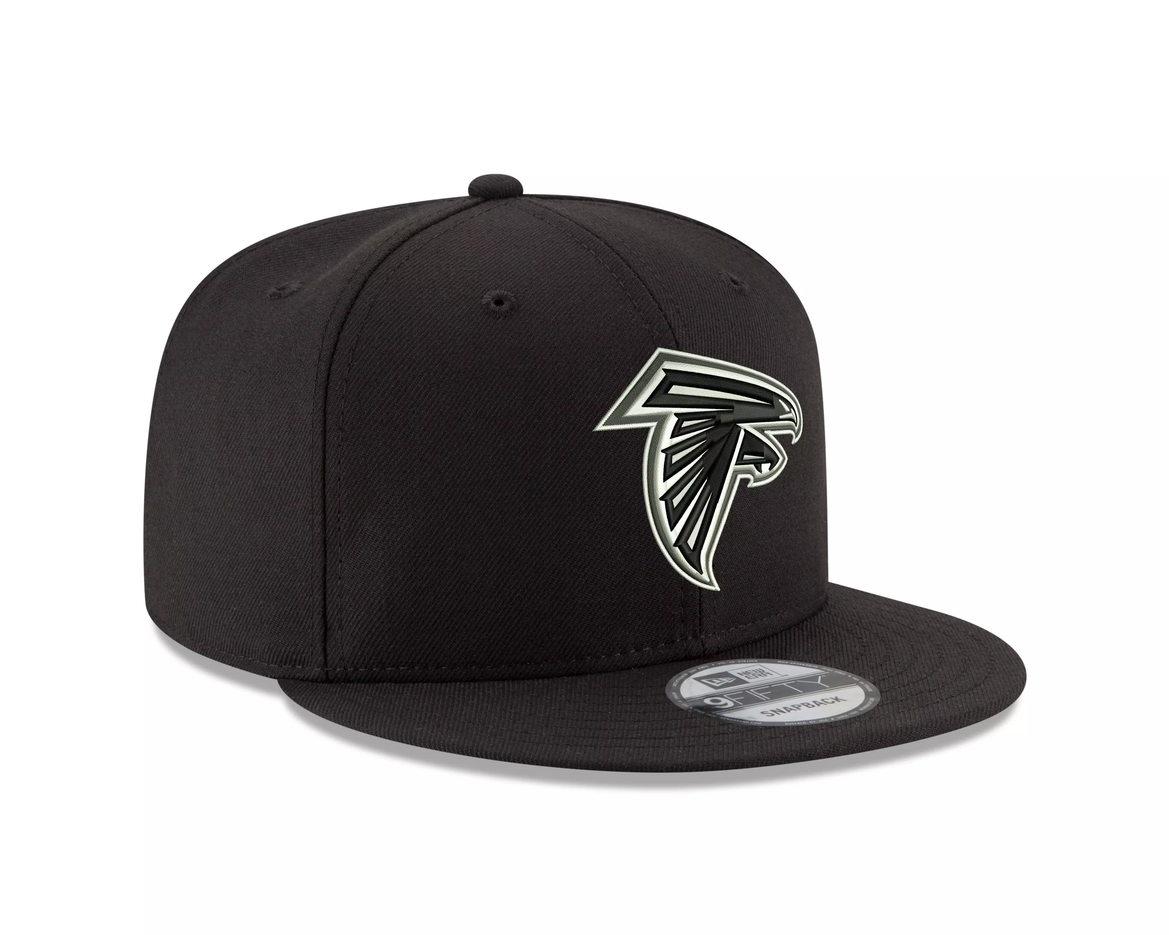 New Era Atlanta Falcons 9FIFTY Snapback Hat-Black/White - BLACK/WHITE
