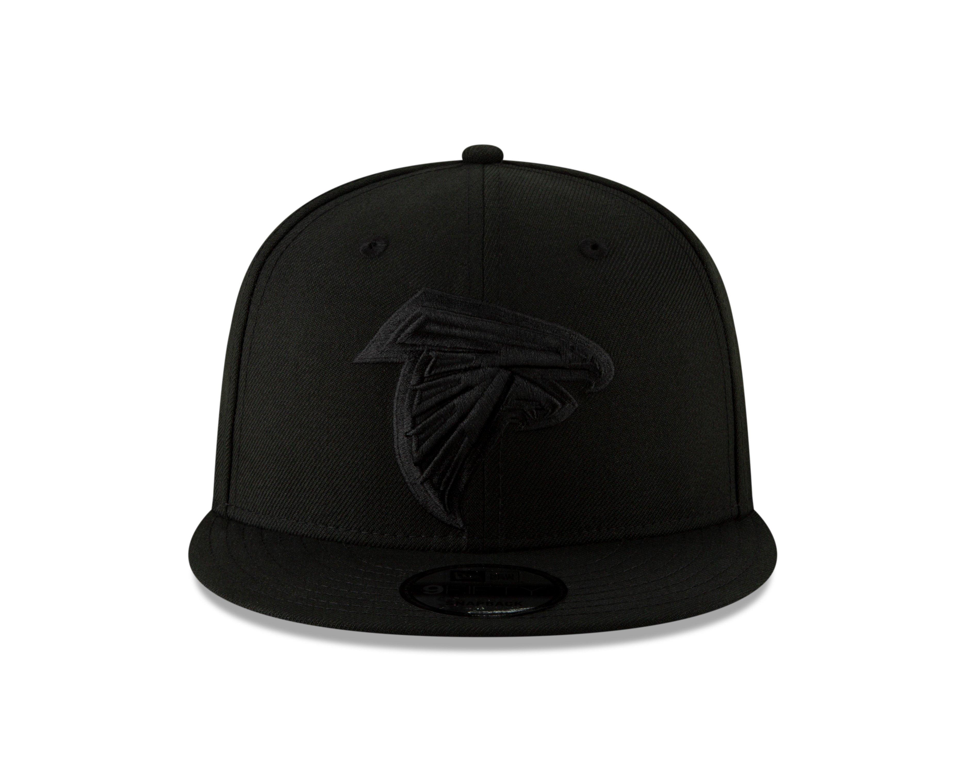 New Era Atlanta Falcons 9FIFTY Snapback Hat - Black - BLACK Thumbnail View 3