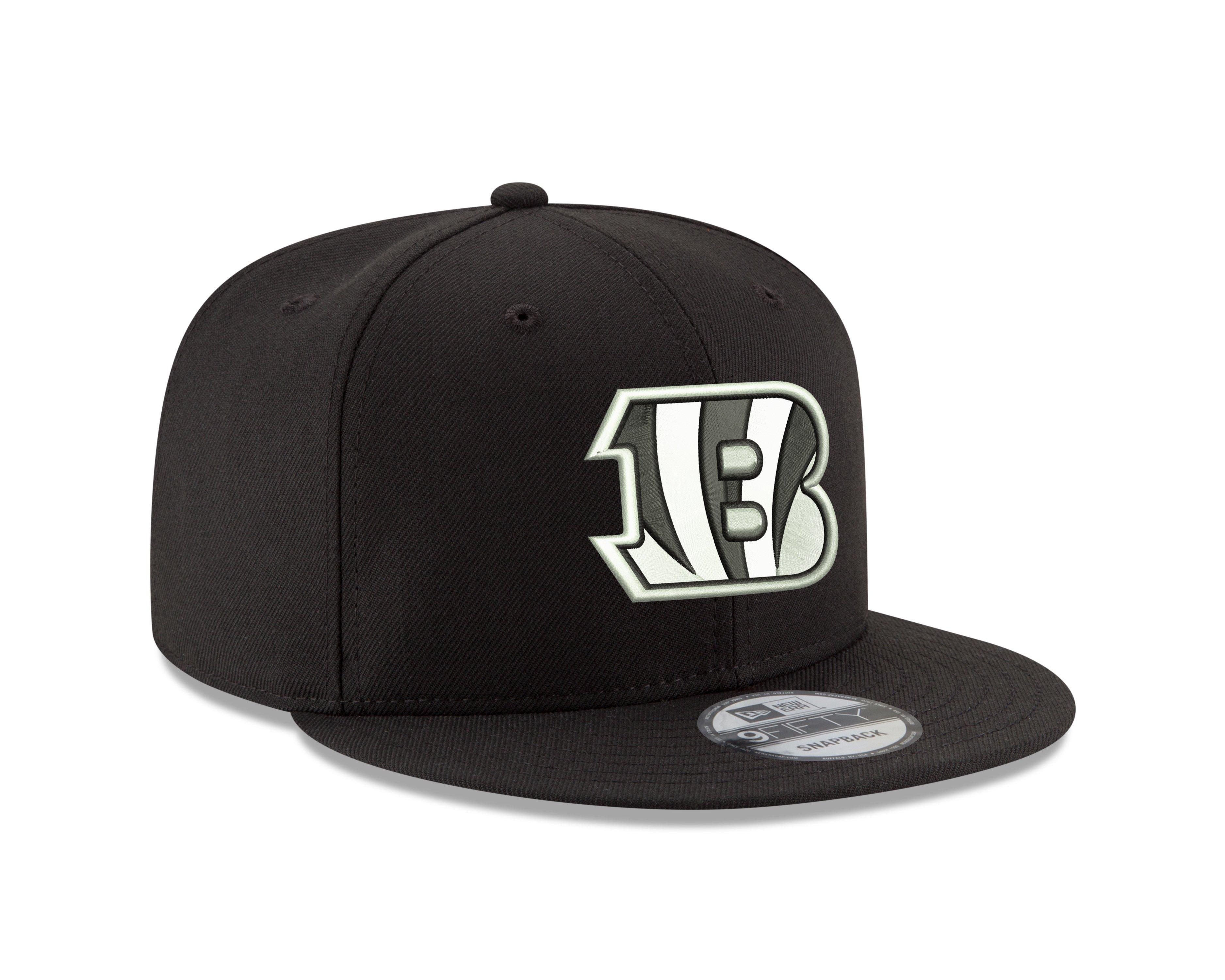 New Era Cincinnati Bengals 9FIFTY Snapback Hat-Black/White