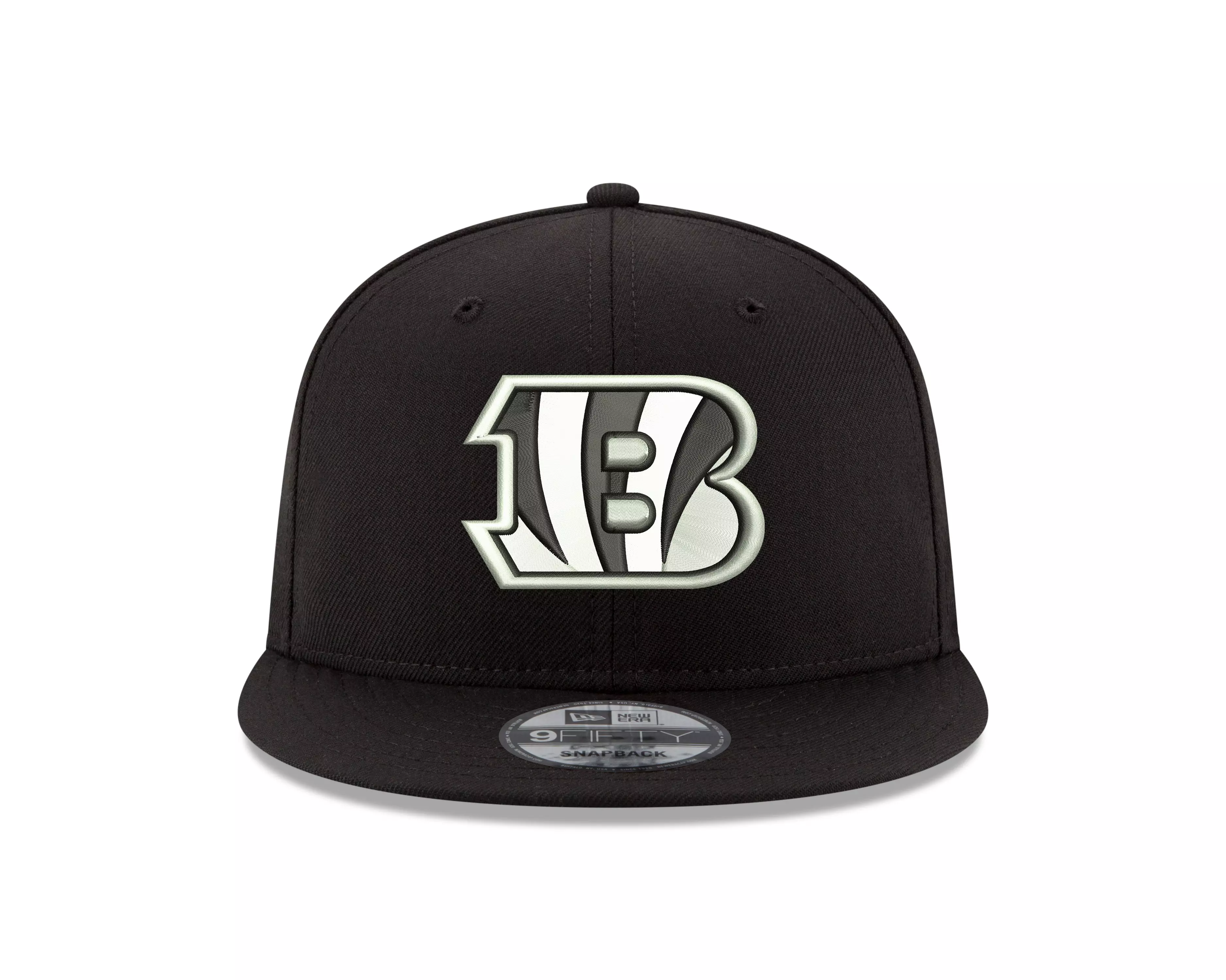 New Era Cincinnati Bengals 9FIFTY Snapback Hat-Black/White - BLACK/WHITE