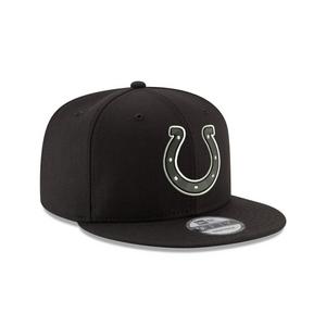 New Era Indianapolis Colts 9FIFTY Snapback Hat-Black/White