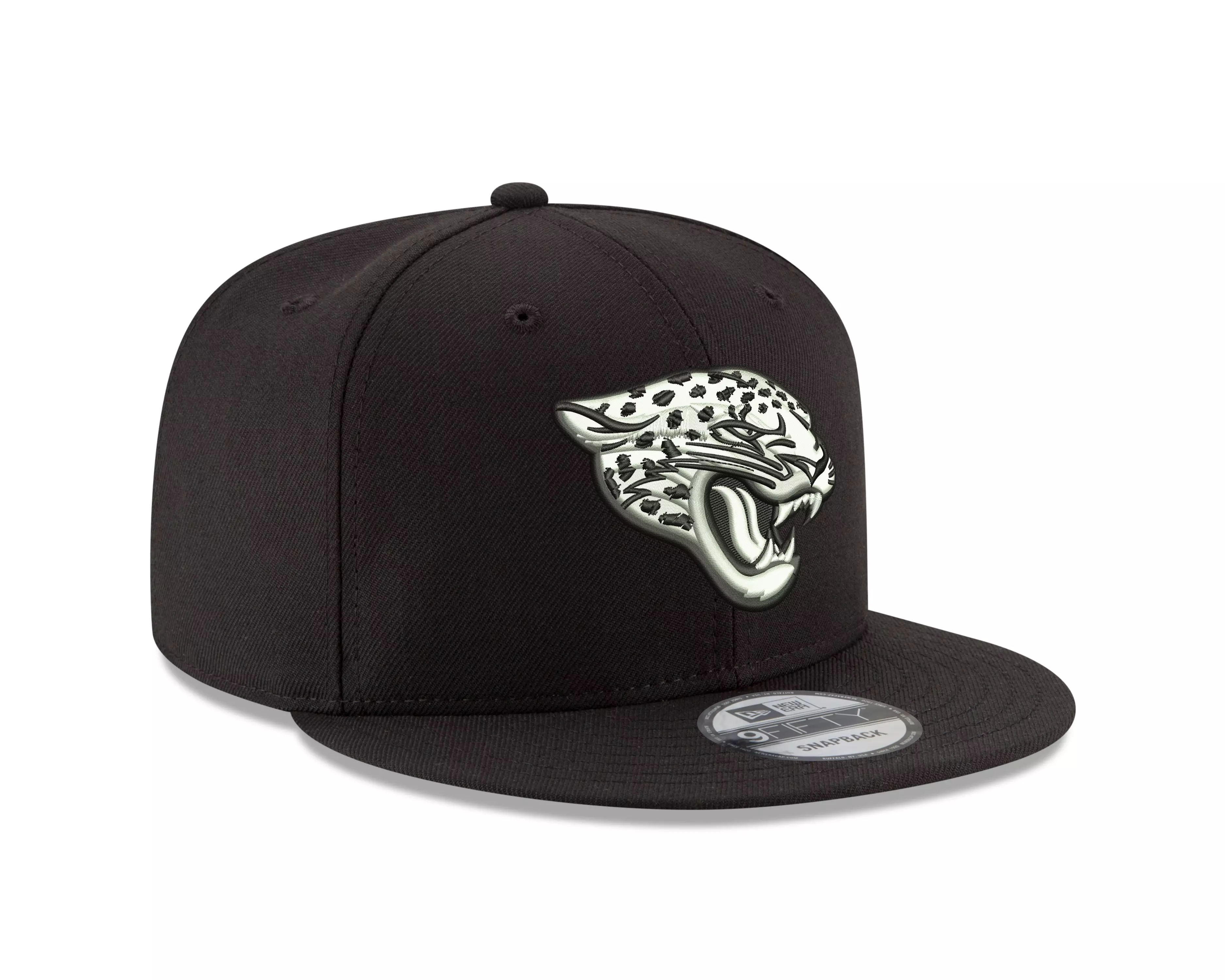 New Era Jacksonville Jaguars 9FIFTY Snapback Hat-Black/White - BLACK/WHITE