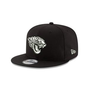 New Era Jacksonville Jaguars 9FIFTY Snapback Hat-Black/White
