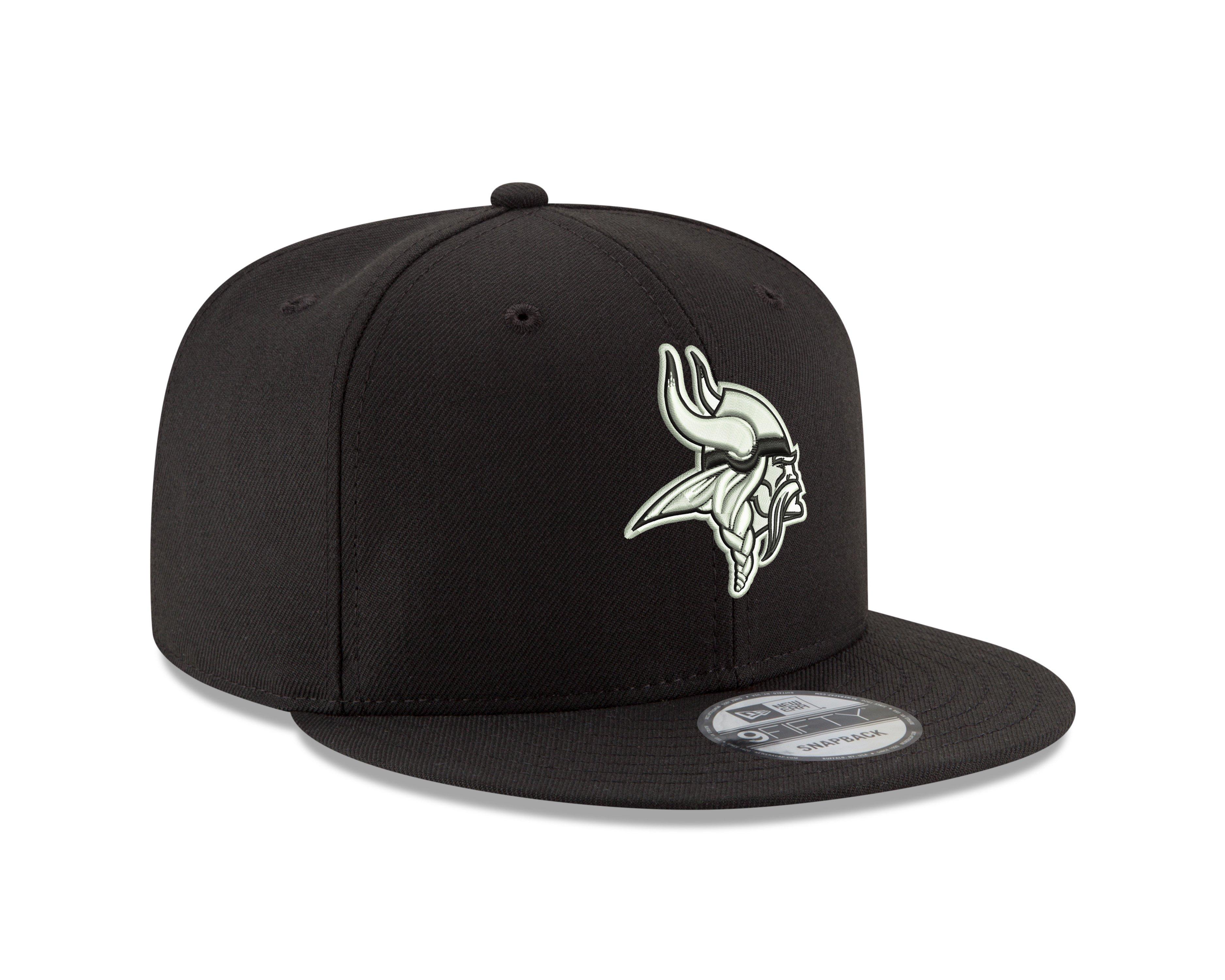 New Era Minnesota Vikings 9FIFTY Black/White Snapback Hat