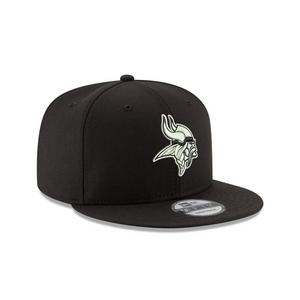 New Era Minnesota Vikings 9FIFTY Snapback Hat-Black/White