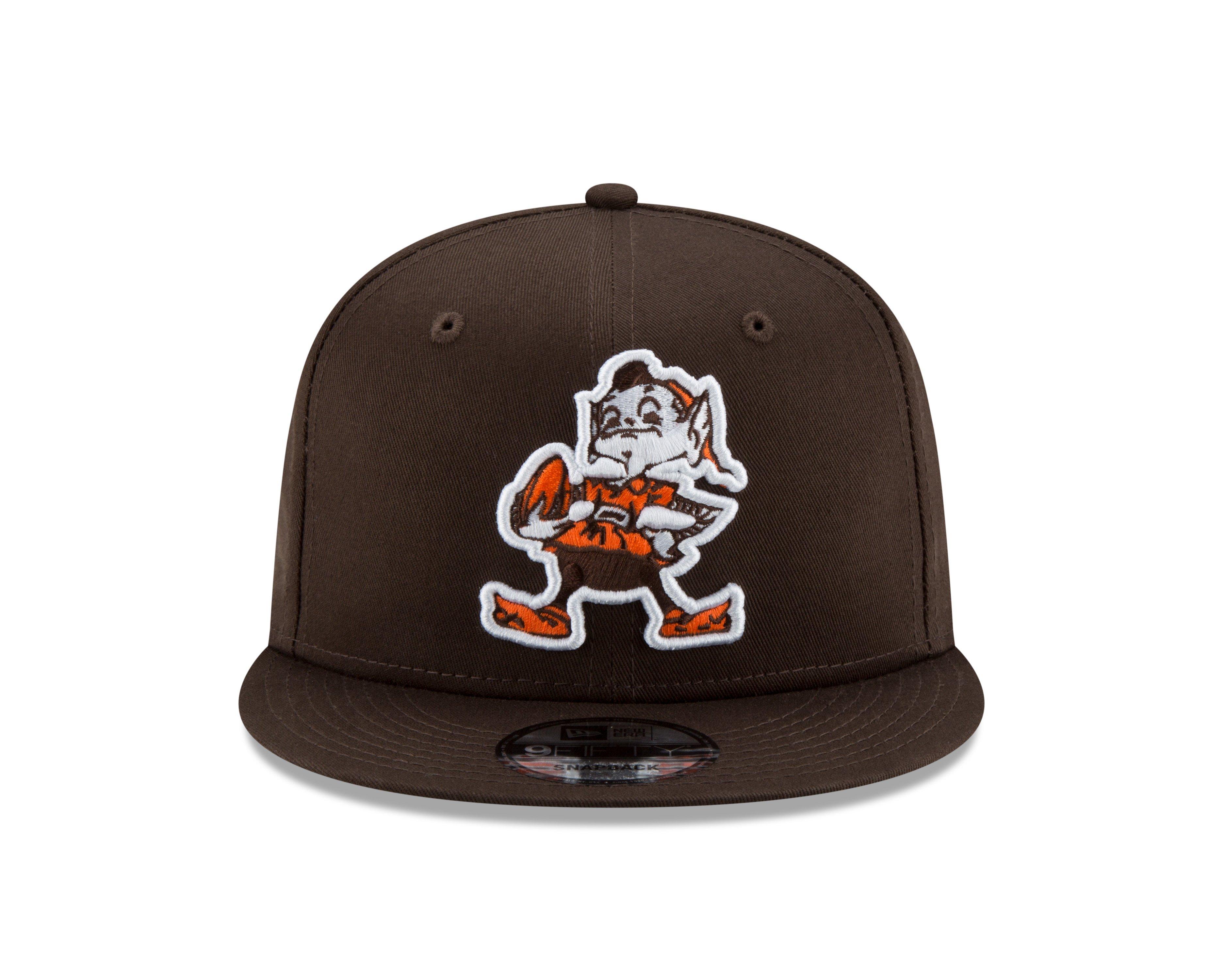 New Era Cleveland Browns 9FIFTY Snapback Hat - Brown - BROWN Thumbnail View 3