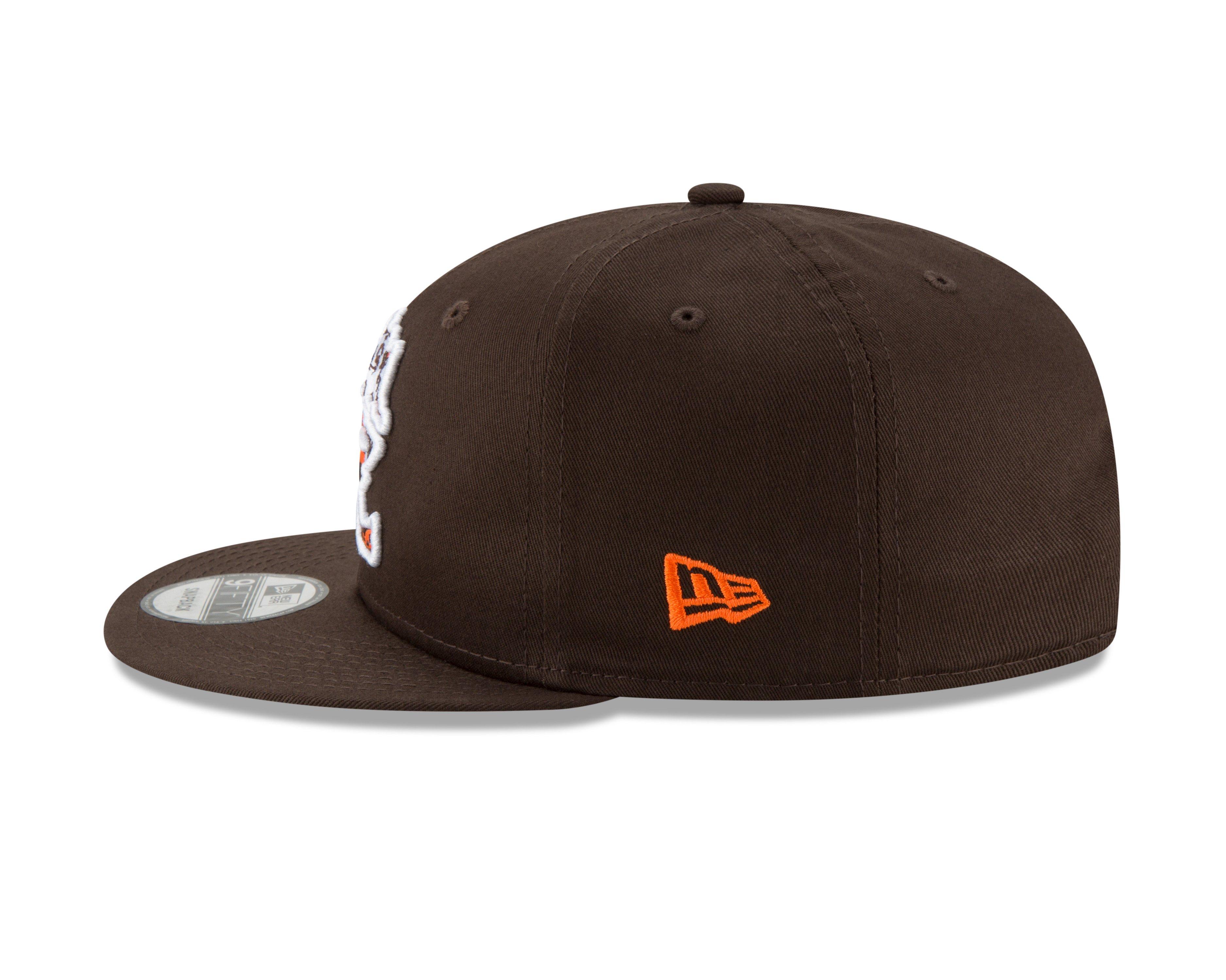 New Era Cleveland Browns 9FIFTY Snapback Hat - Brown - BROWN Thumbnail View 5