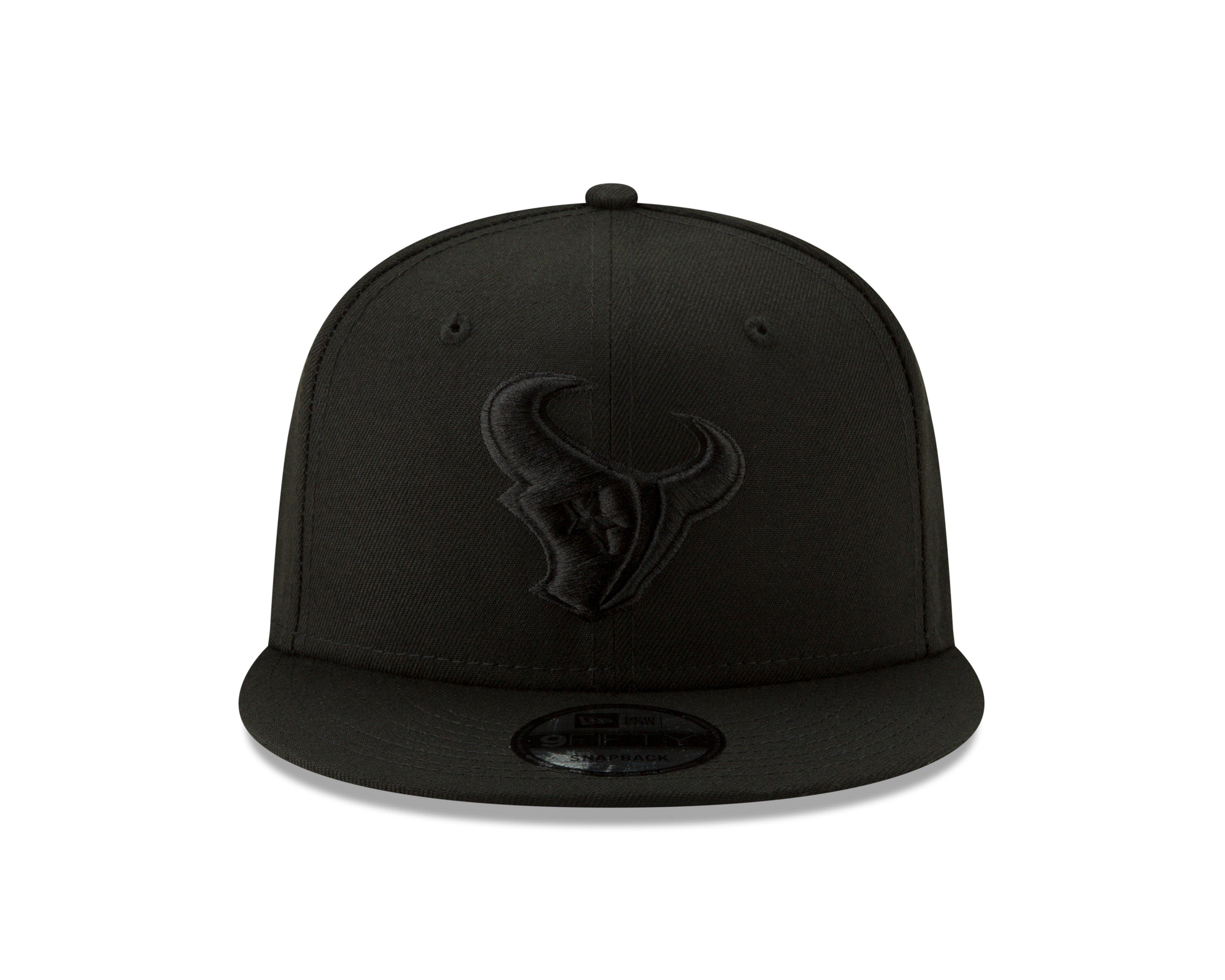 New Era Houston Texans 9FIFTY Snapback Hat - Black - BLACK Thumbnail View 3
