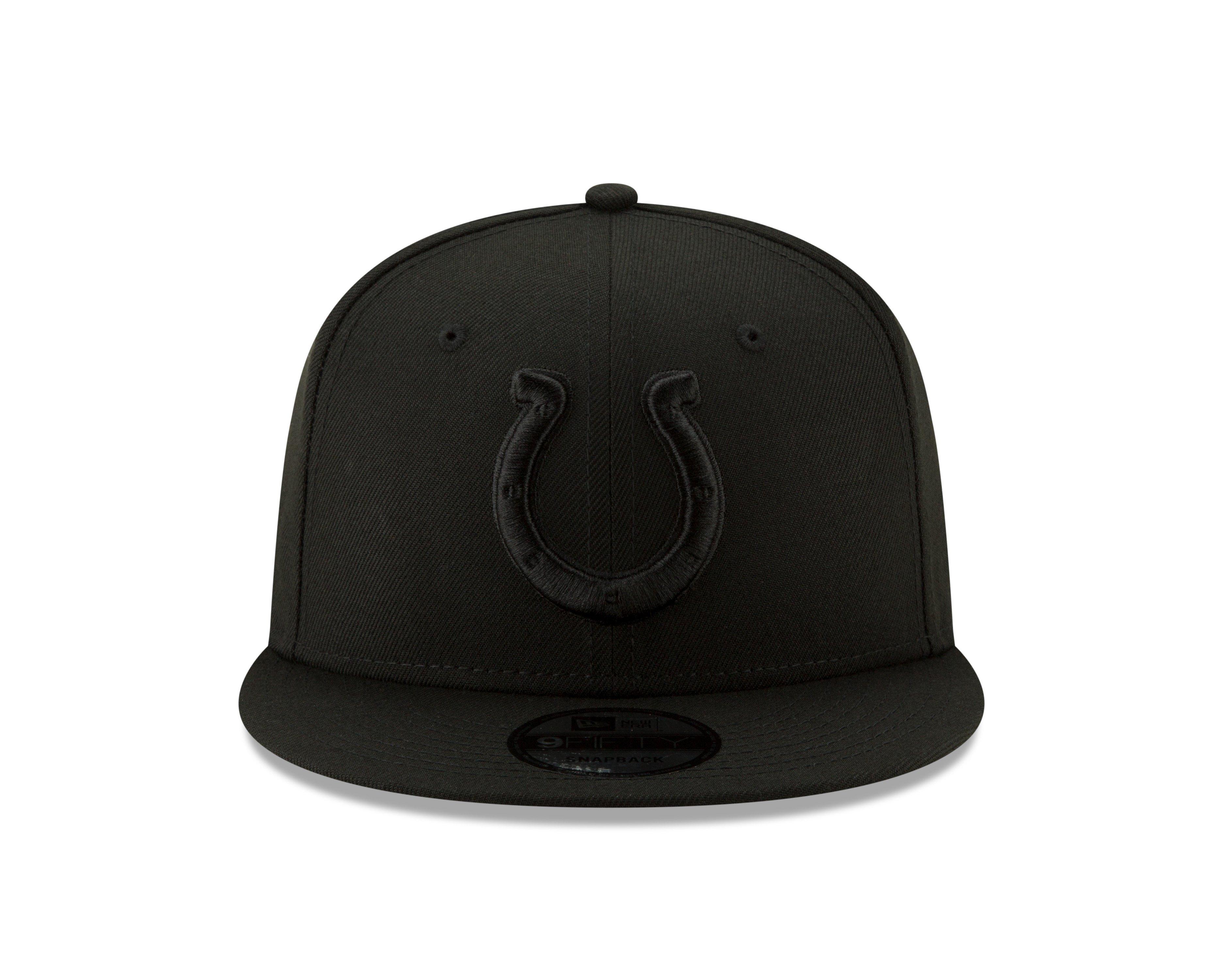 New Era Indianapolis Colts 9FIFTY Snapback Hat - Black - BLACK Thumbnail View 3