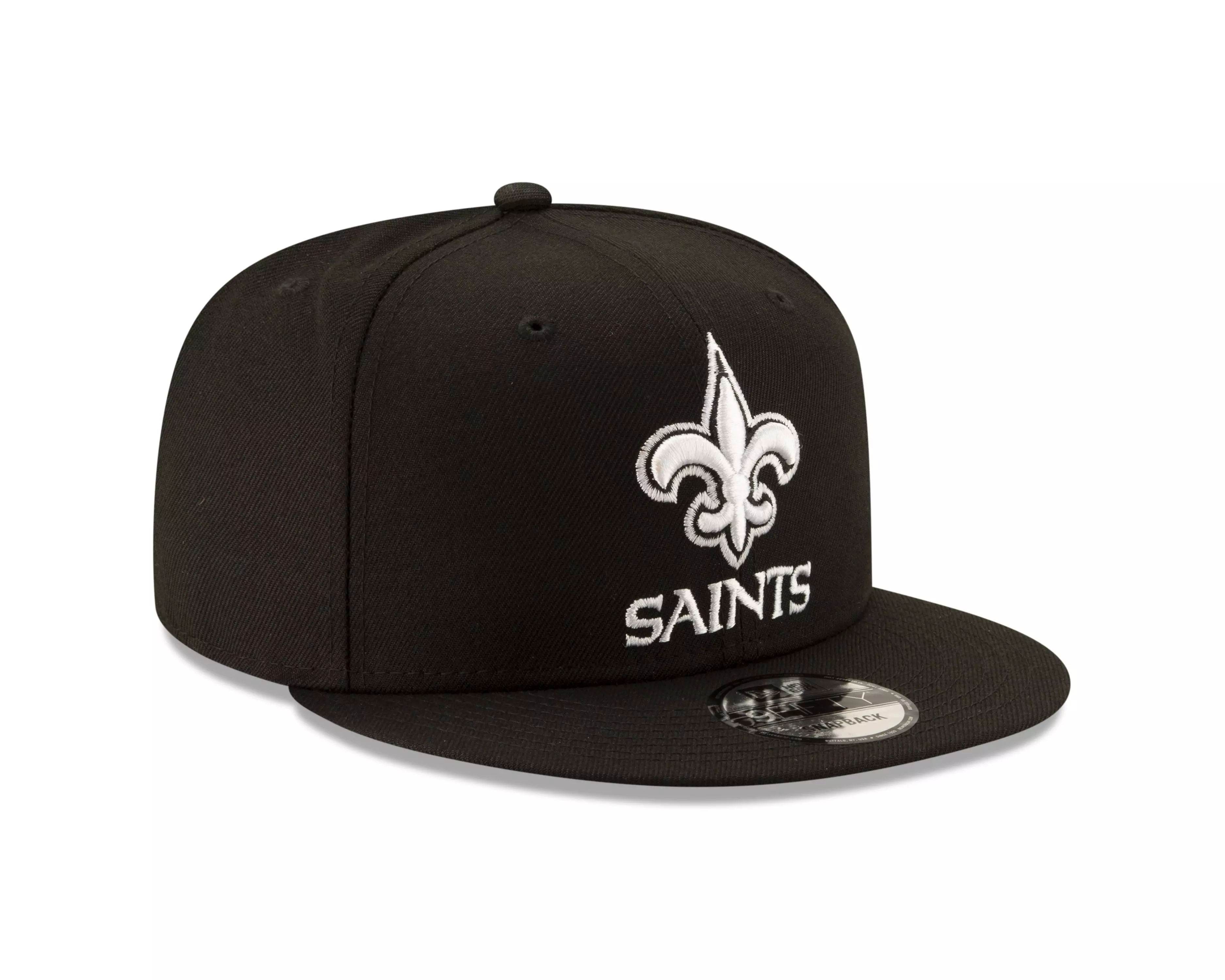 New Era New Orleans Saints 9FIFTY Snapback Hat - Black/White - BLACK/WHITE