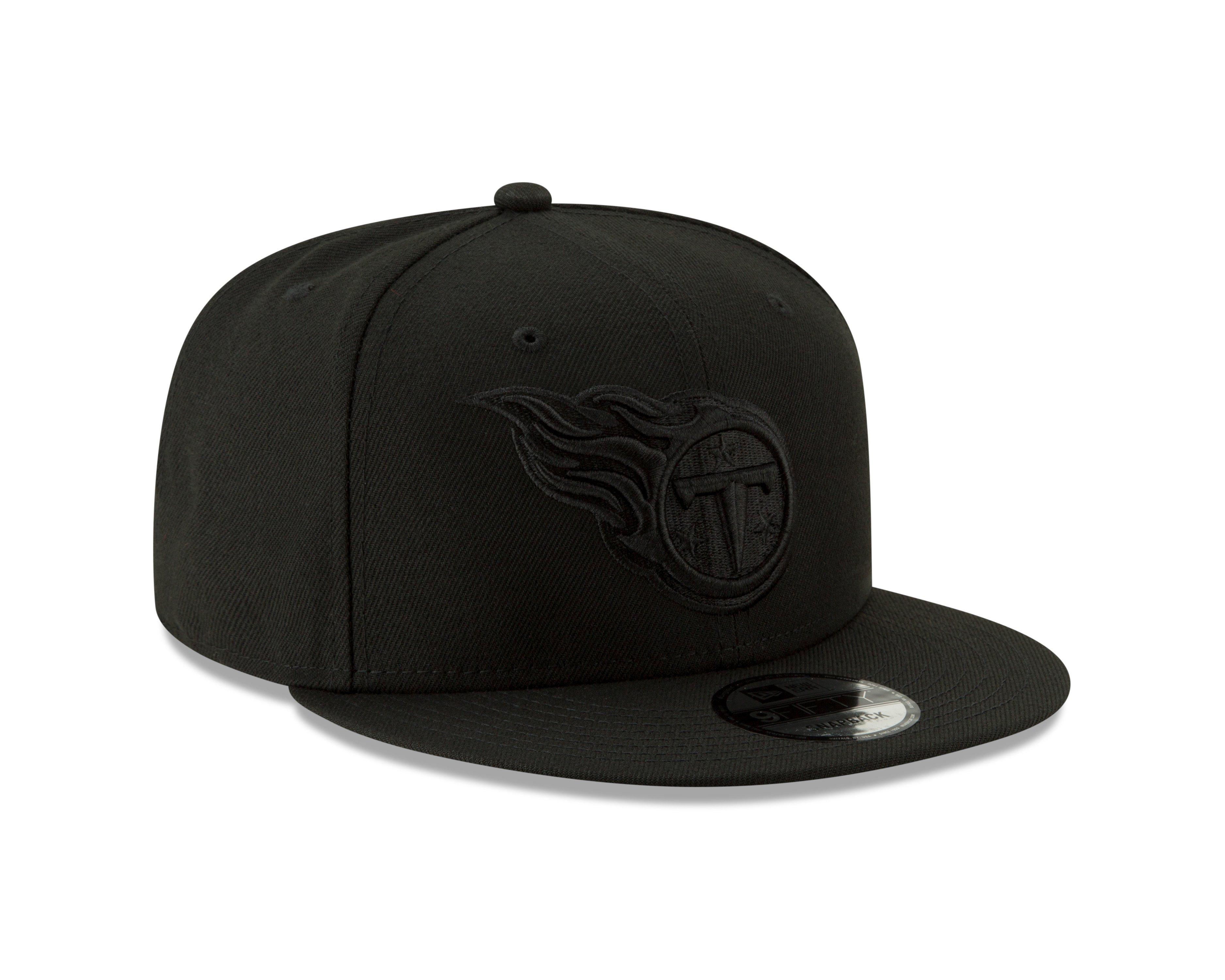 New Era Tennessee Titans 9FIFTY Snapback Hat - Black - BLACK Thumbnail View 2