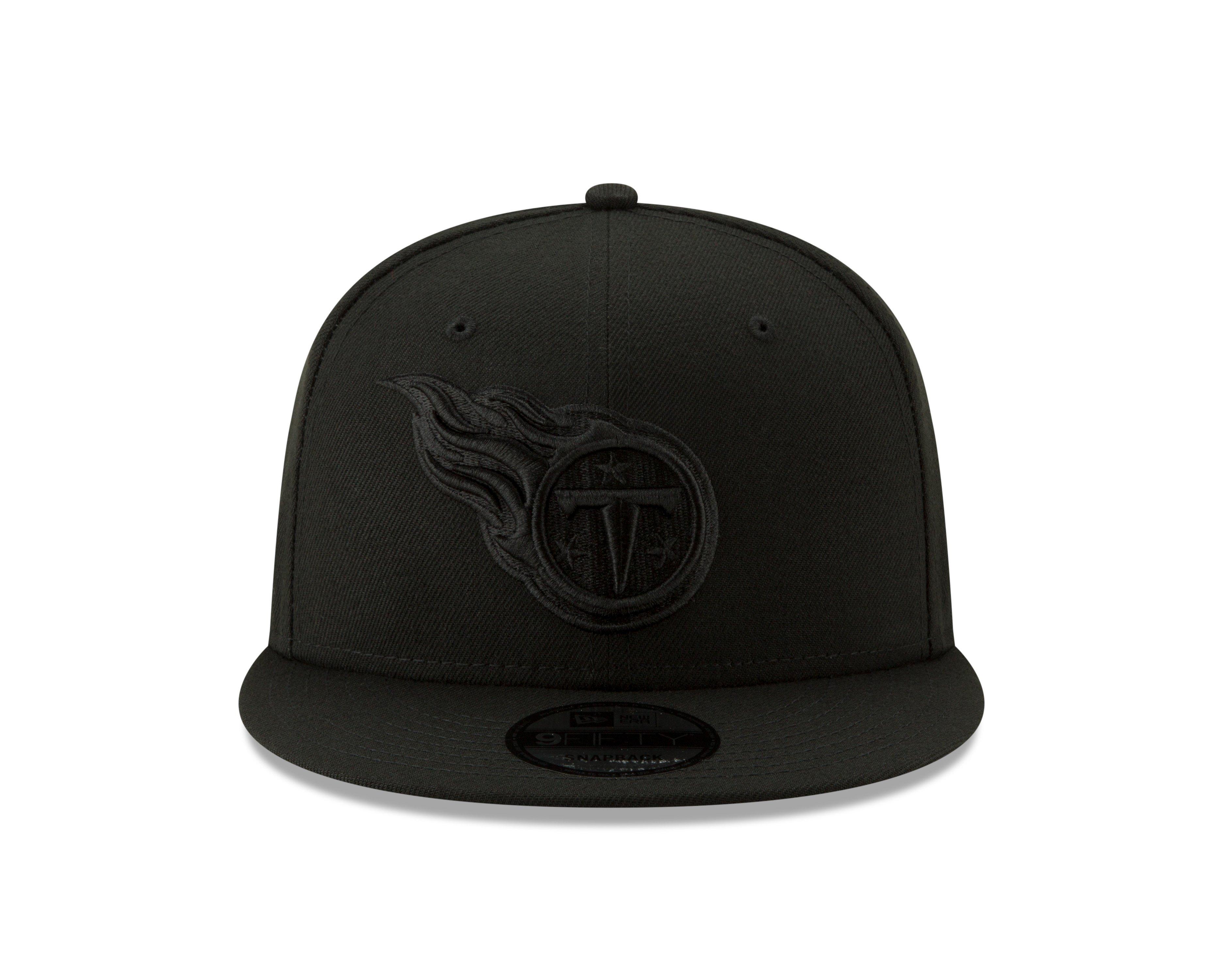 New Era Tennessee Titans 9FIFTY Snapback Hat - Black - BLACK Thumbnail View 3