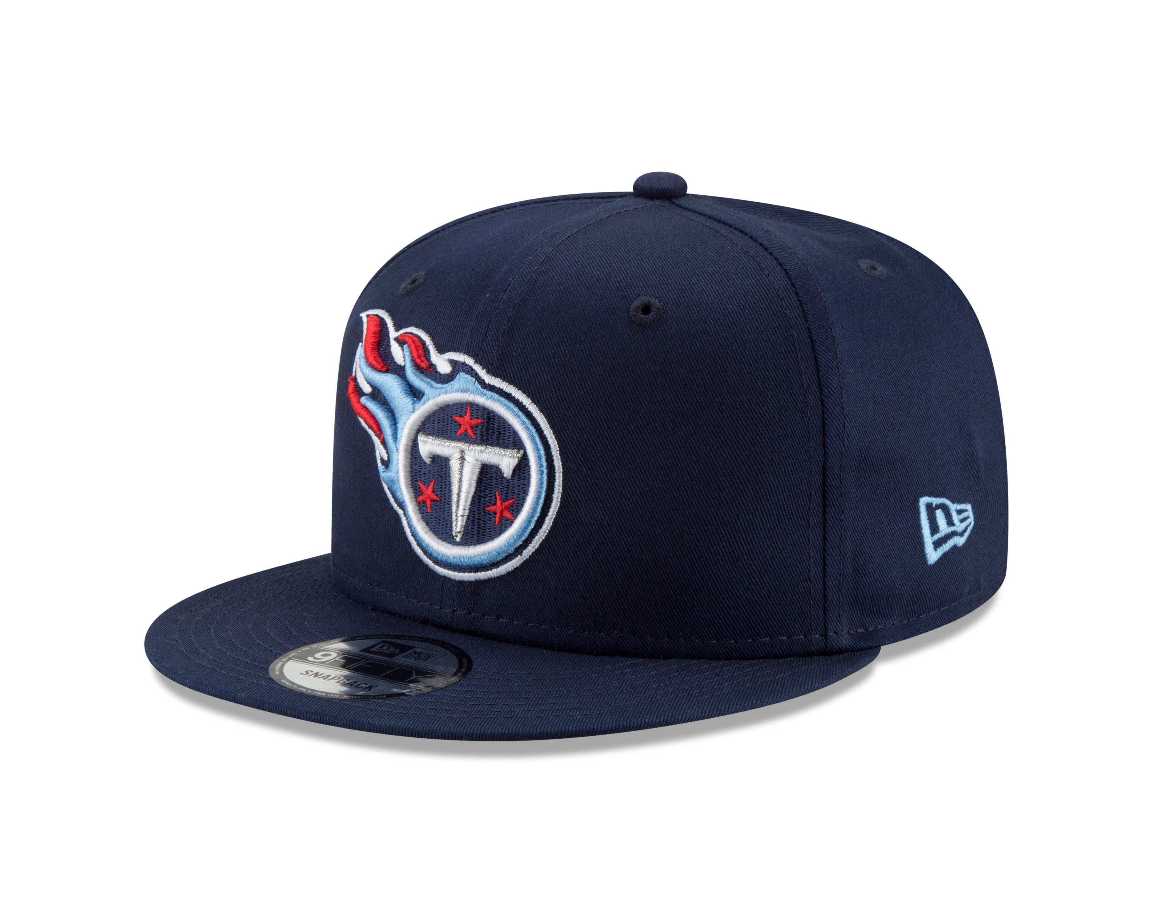 New Era NFL Official Tennessee Titans Embroidered Logo Flat Bill‎ Hat Size 7 Tennessee Titans NFL New Era 59Fifty Embroidered Hat/Cap  main image 2