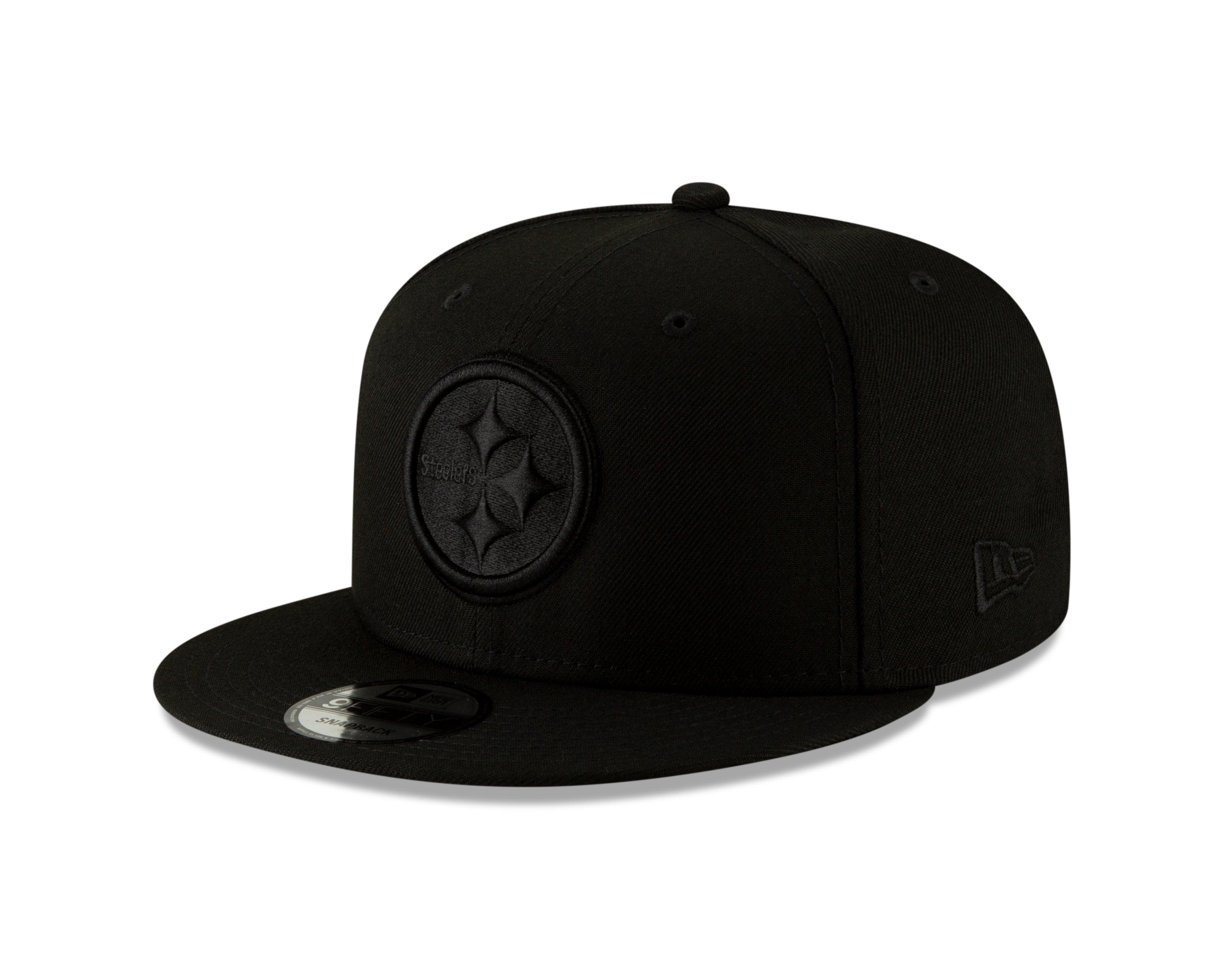 New Era Pittsburgh Steelers 9FIFTY Snapback Hat - Black - BLACK Thumbnail View 1