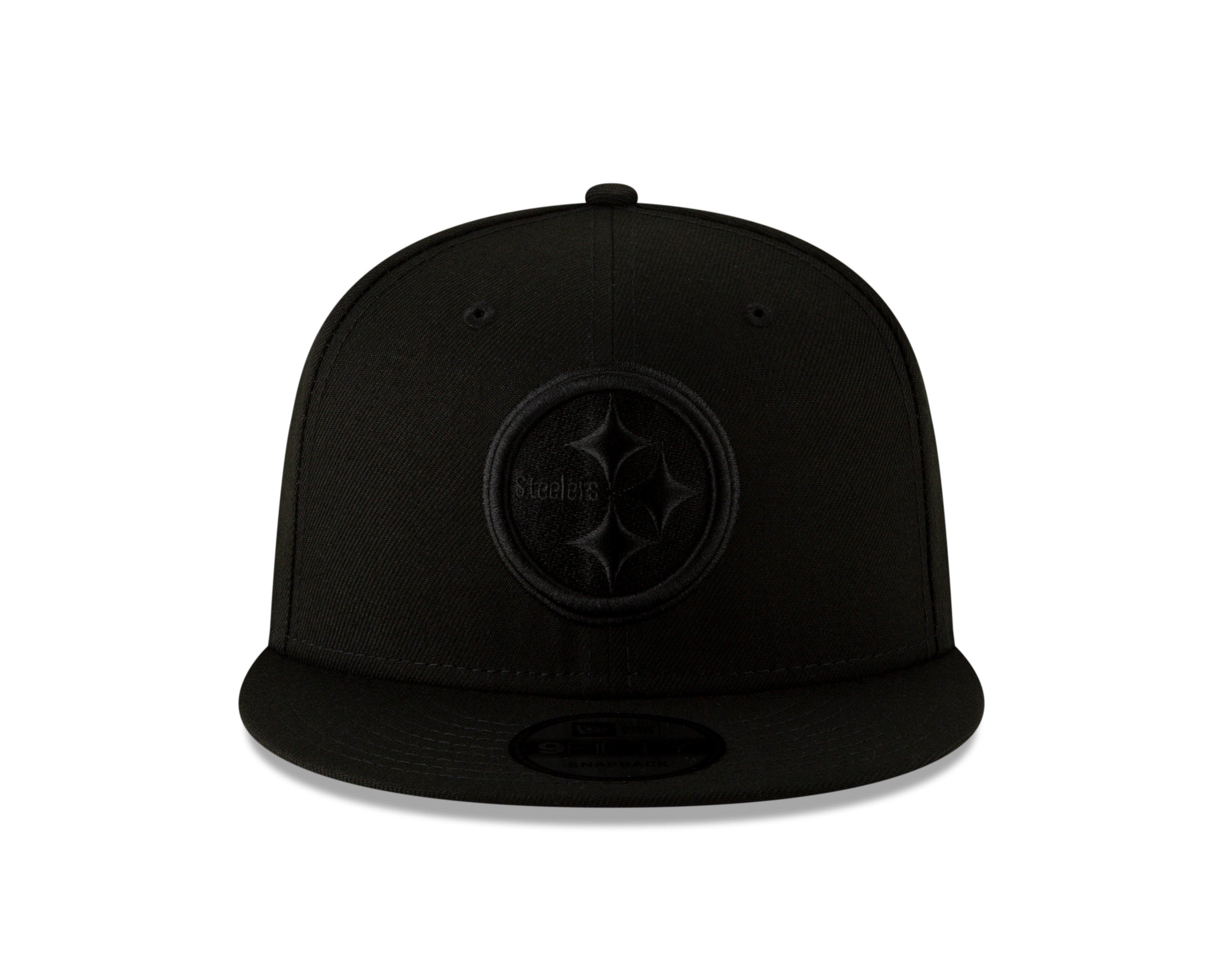 New Era Pittsburgh Steelers 9FIFTY Snapback Hat - Black - BLACK Thumbnail View 3