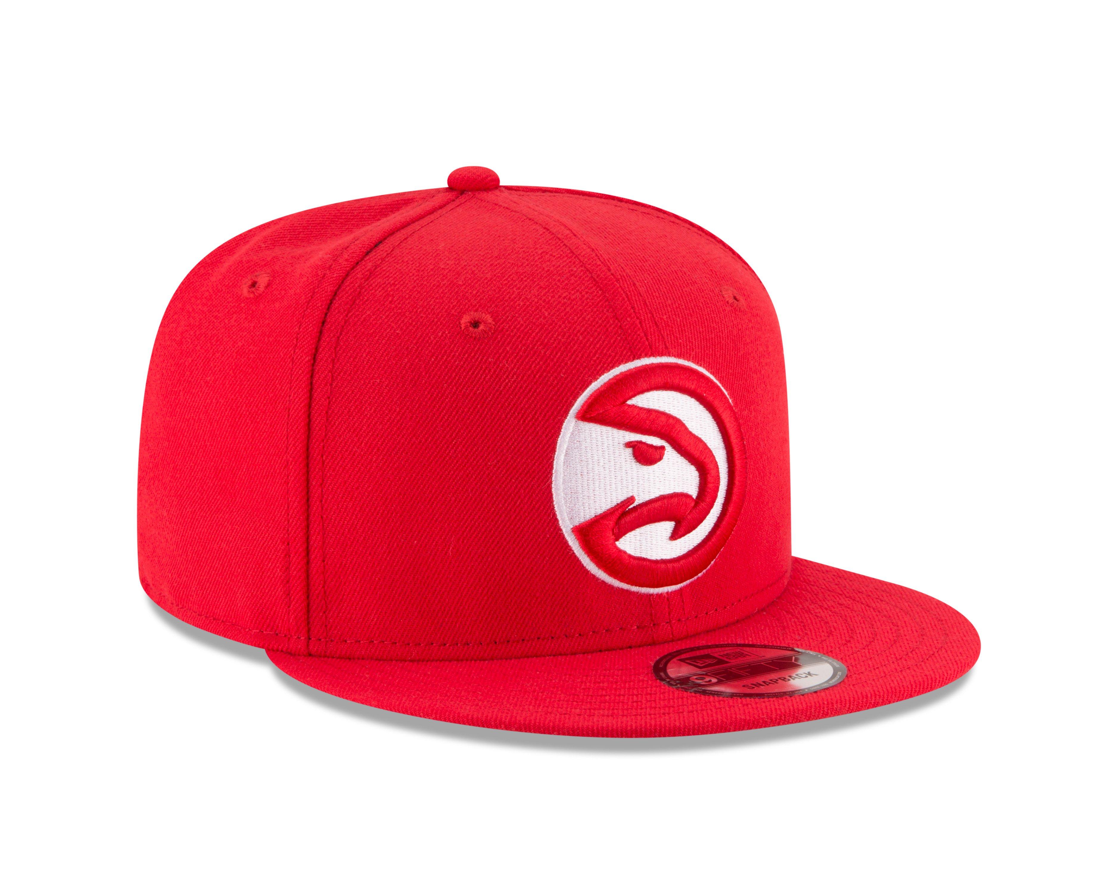 New Era Atlanta Hawks 9FIFTY Snapback Hat-Red