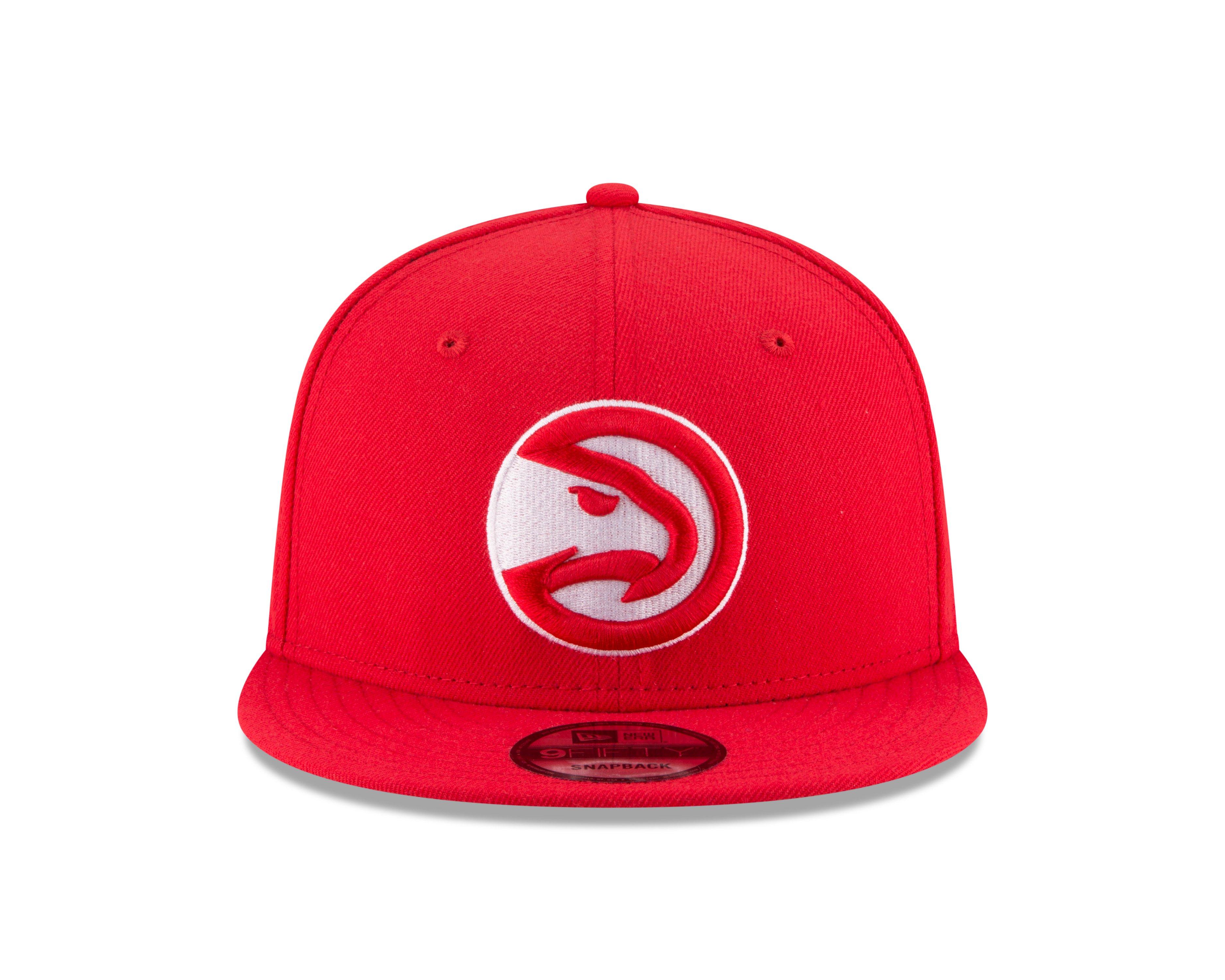 New Era Atlanta Hawks 9FIFTY Snapback Hat-Red
