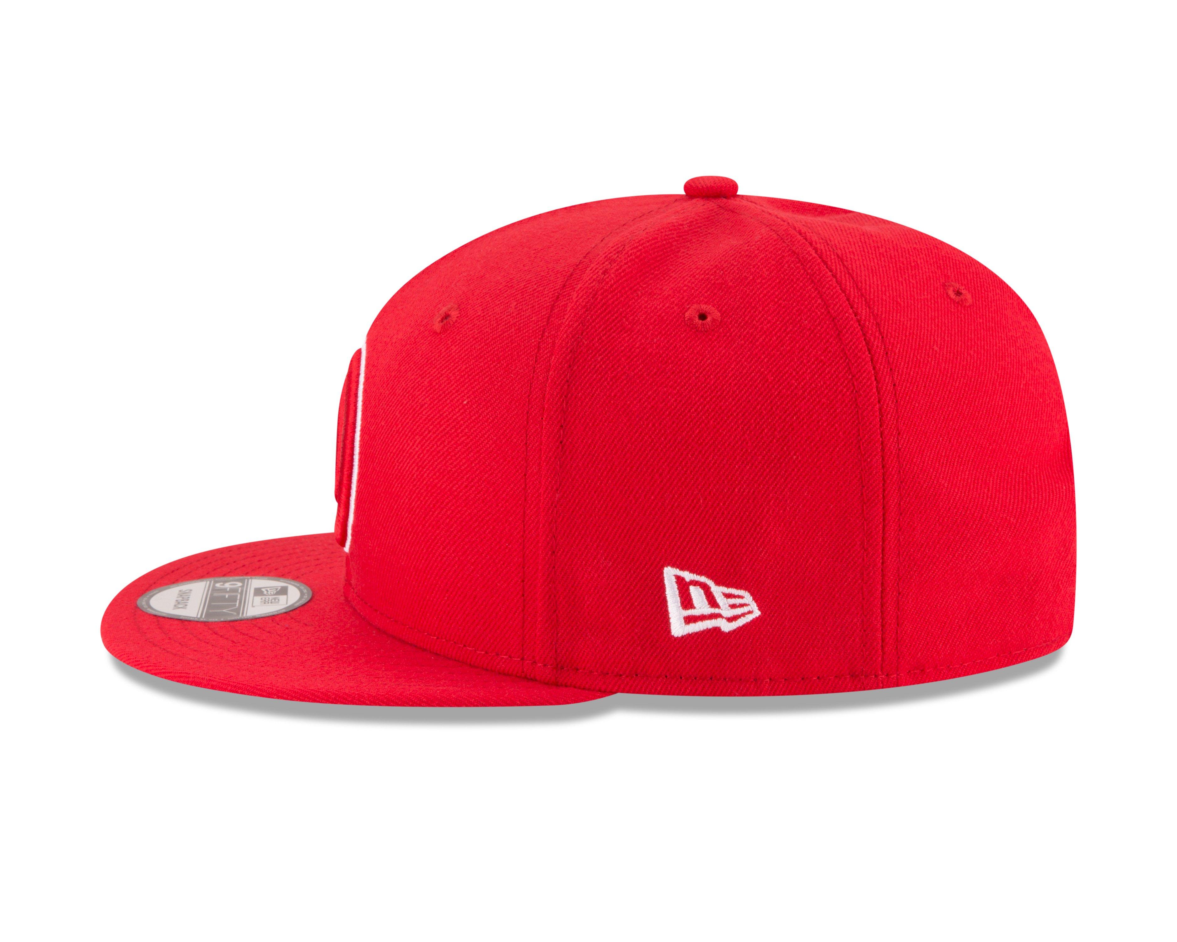 New Era Atlanta Hawks 9FIFTY Snapback Hat-Red