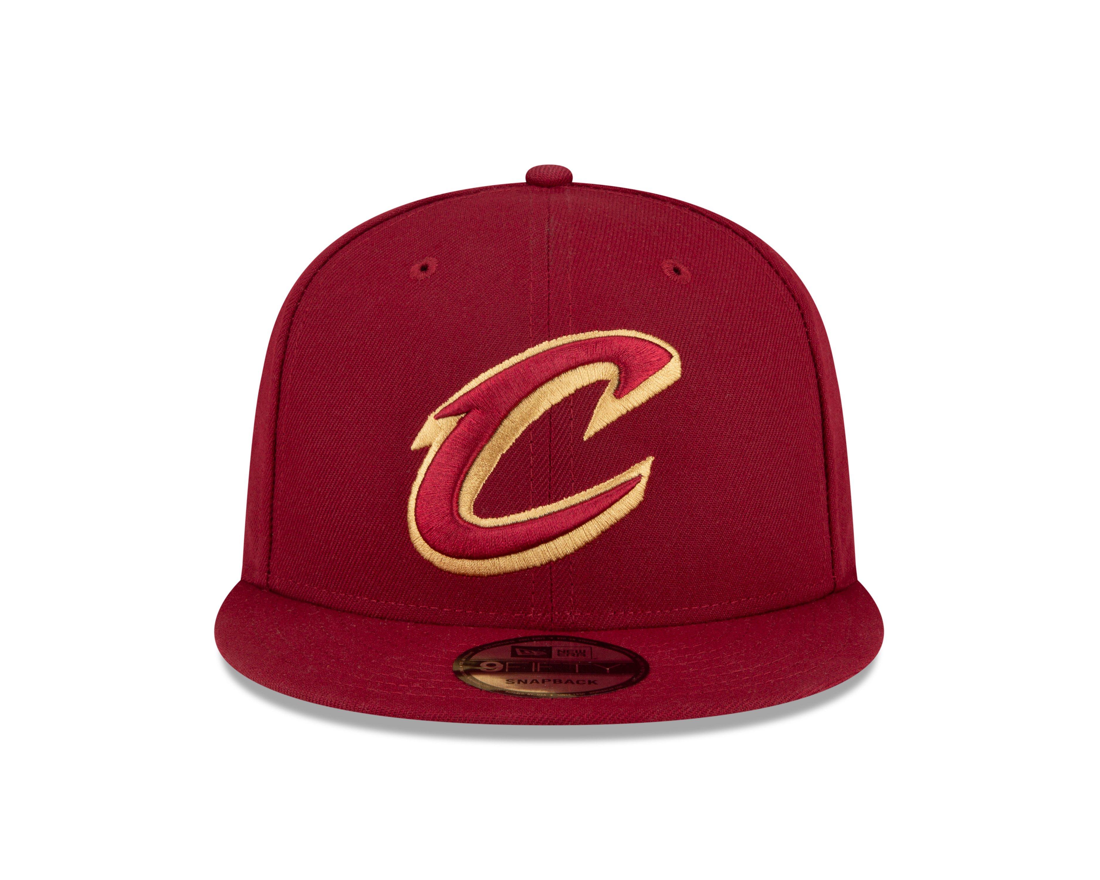 New Era Cleveland Cavaliers 9FIFTY Snapback Hat - Maroon - RED Thumbnail View 3