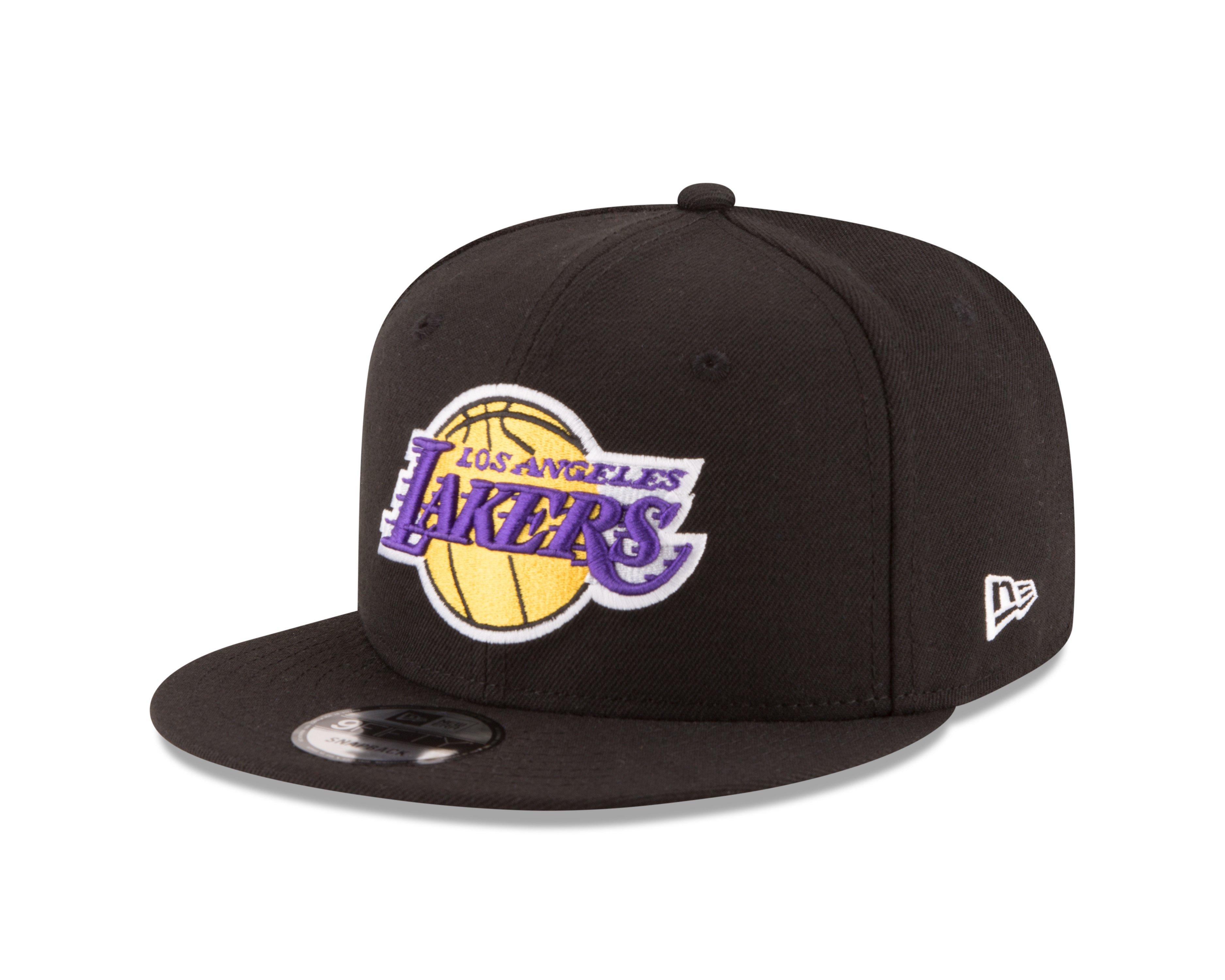 New Era Los Angeles Lakers 9FIFTY Snapback Hat - Black/Purple - BLACK/PURPLE Thumbnail View 1
