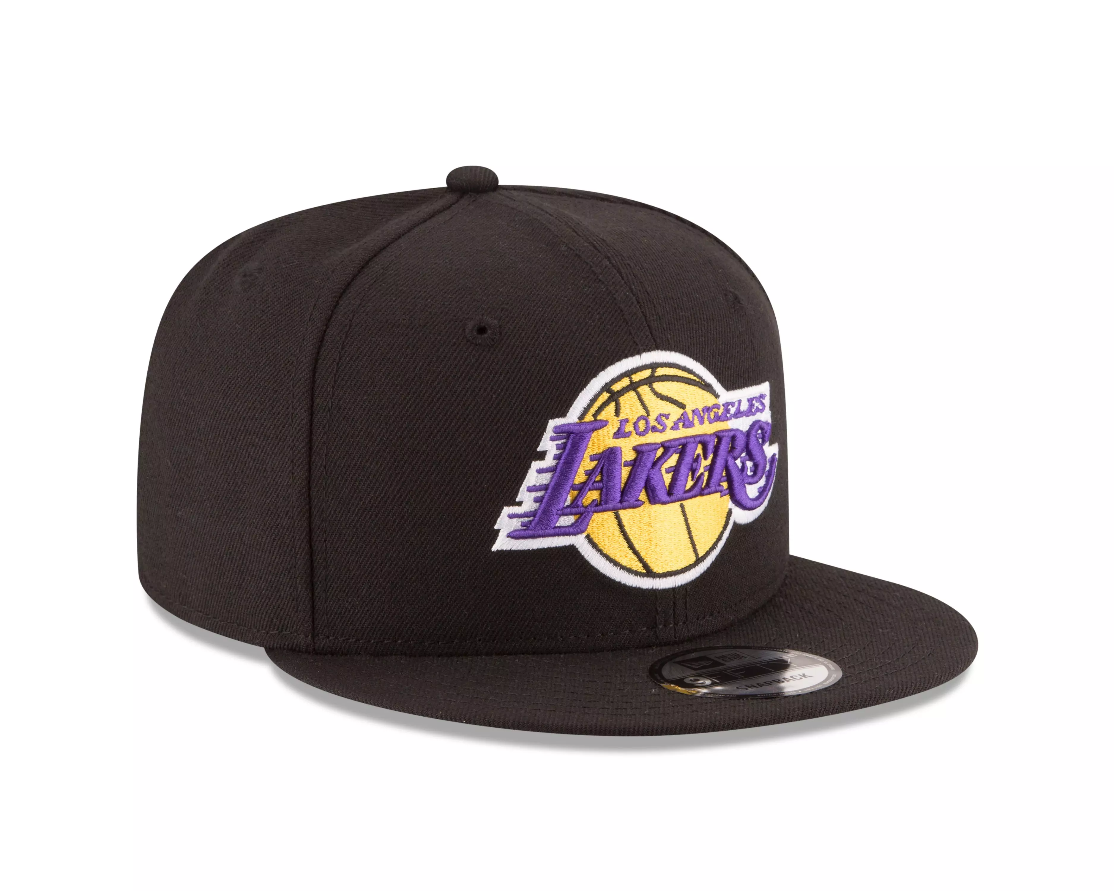 New Era Los Angeles Lakers 9FIFTY Snapback Hat - Black/Purple - BLACK/PURPLE