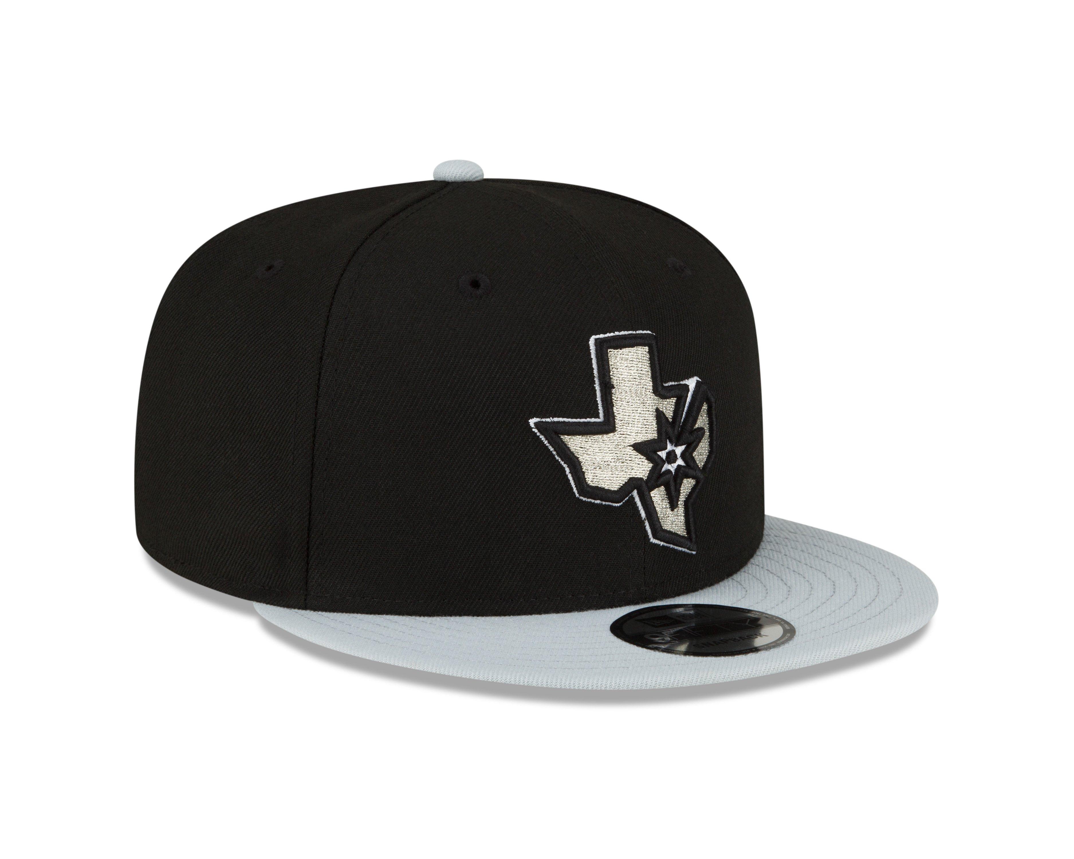 New Era San Antonio Spurs 9FIFTY Snapback Hat-Black/Grey