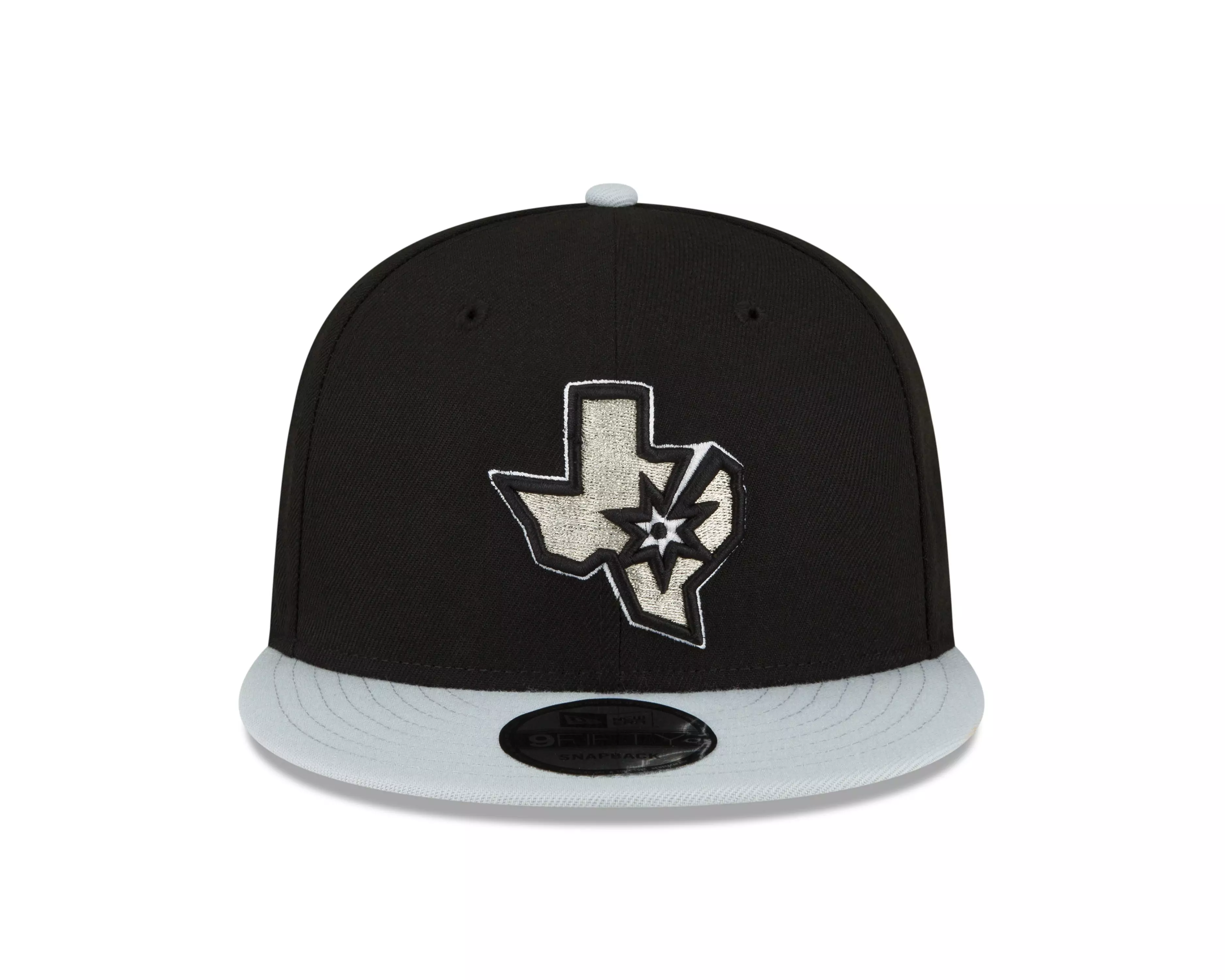 New Era San Antonio Spurs 9FIFTY Snapback Hat-Black/Grey - BLACK/GREY