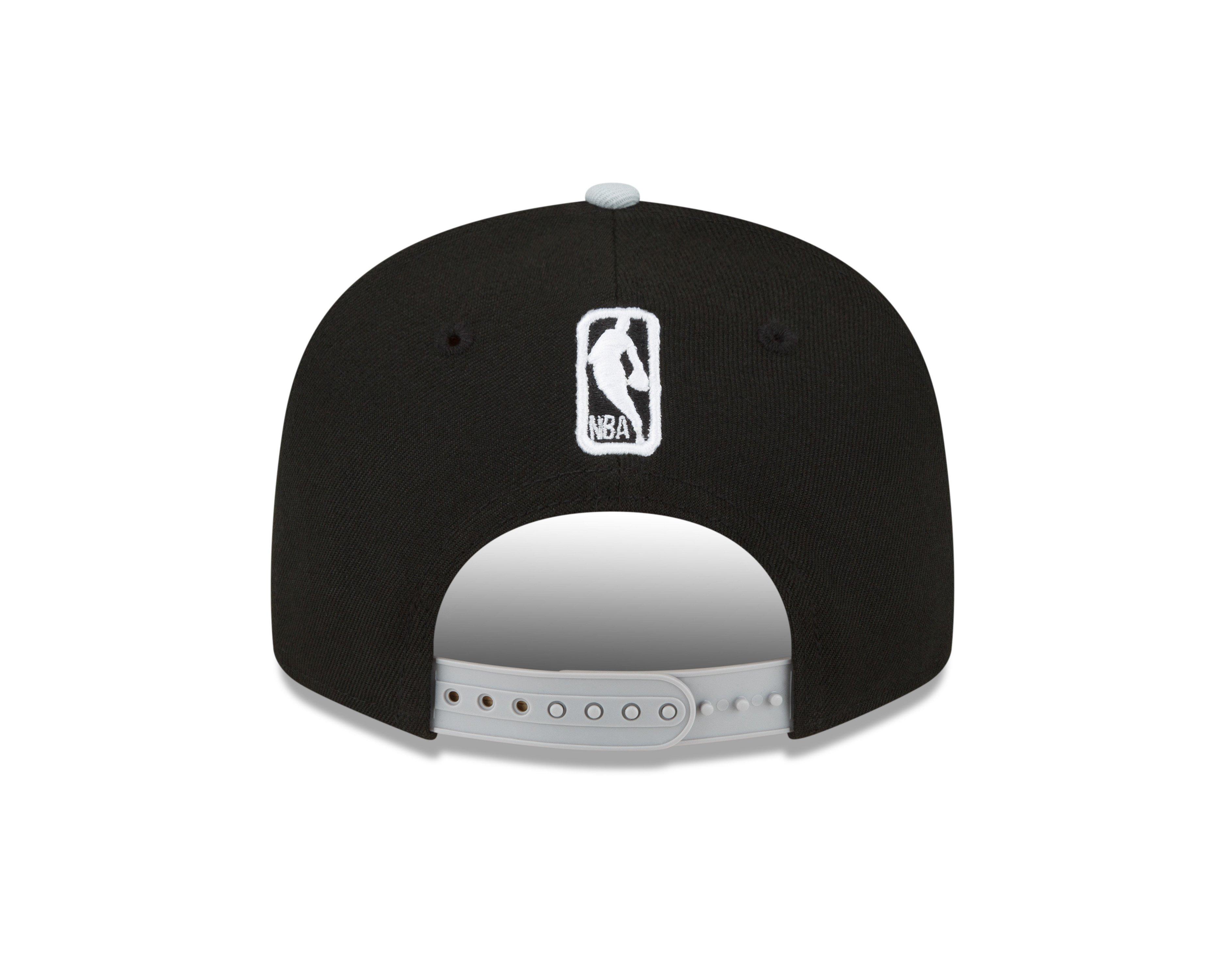 New Era San Antonio Spurs 9FIFTY Snapback Hat - Black/Grey - BLACK/GREY Thumbnail View 4