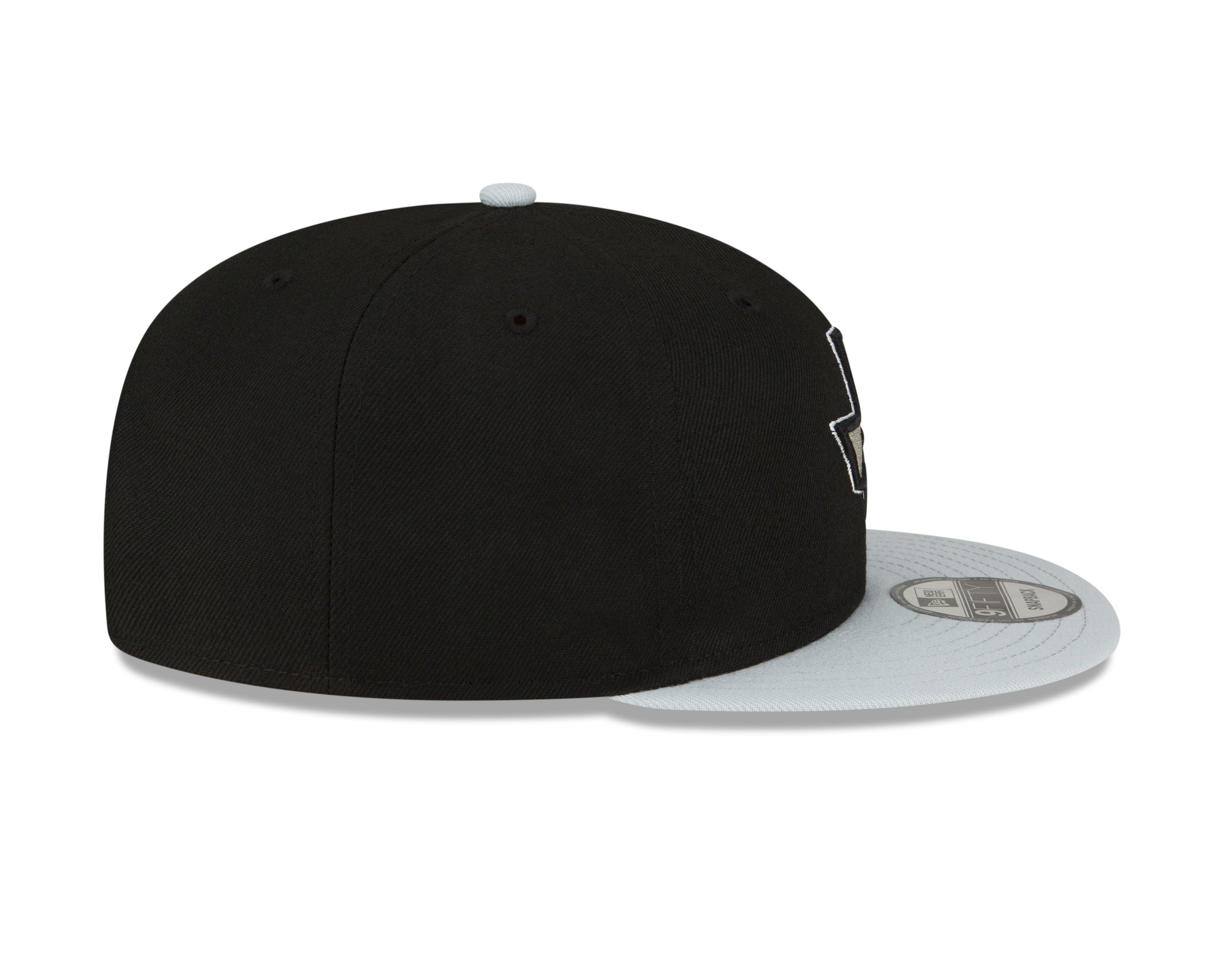 New Era San Antonio Spurs 9FIFTY Snapback Hat - Black/Grey - BLACK/GREY Thumbnail View 6