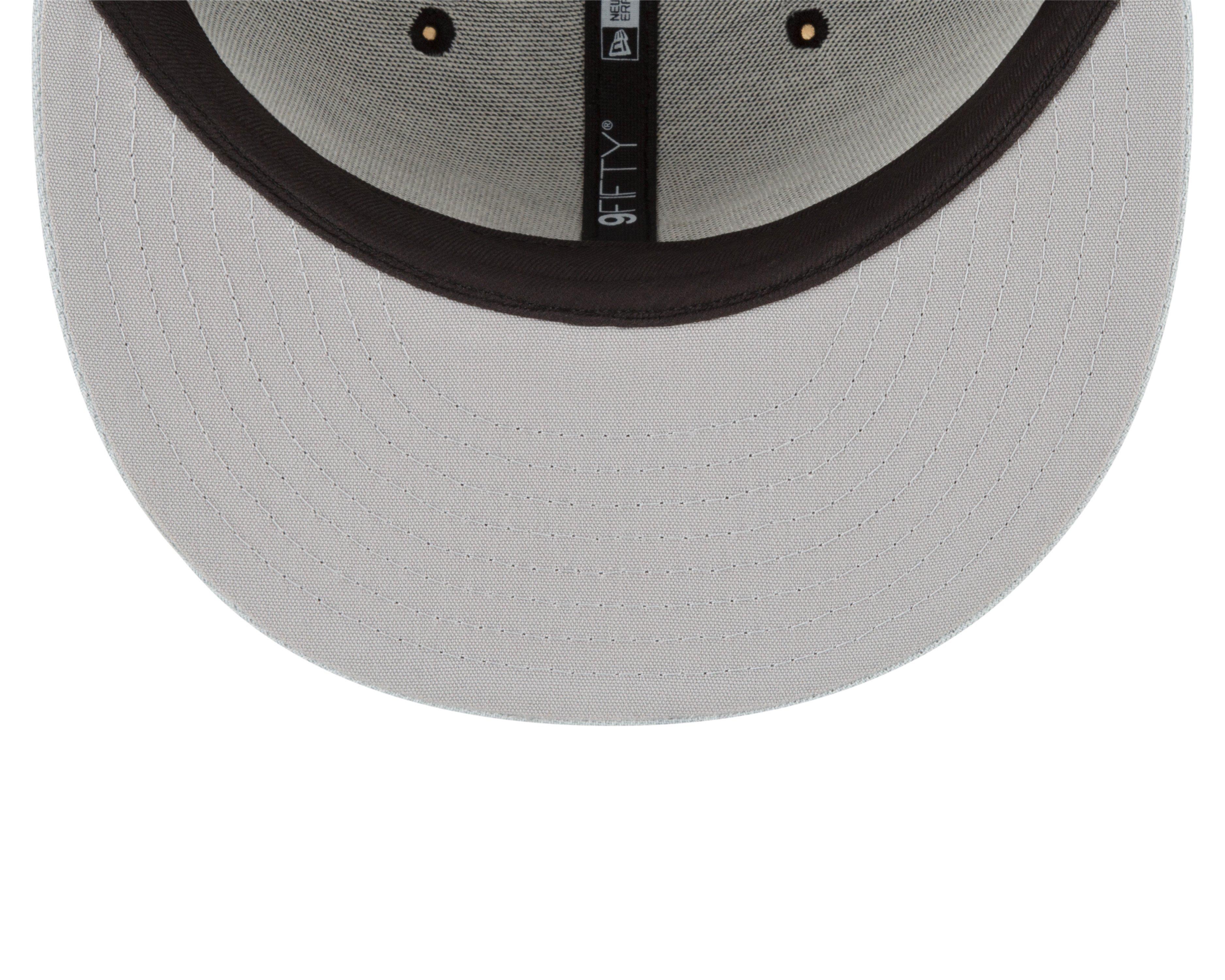 New Era San Antonio Spurs 9FIFTY Snapback Hat - Black/Grey - BLACK/GREY Thumbnail View 7