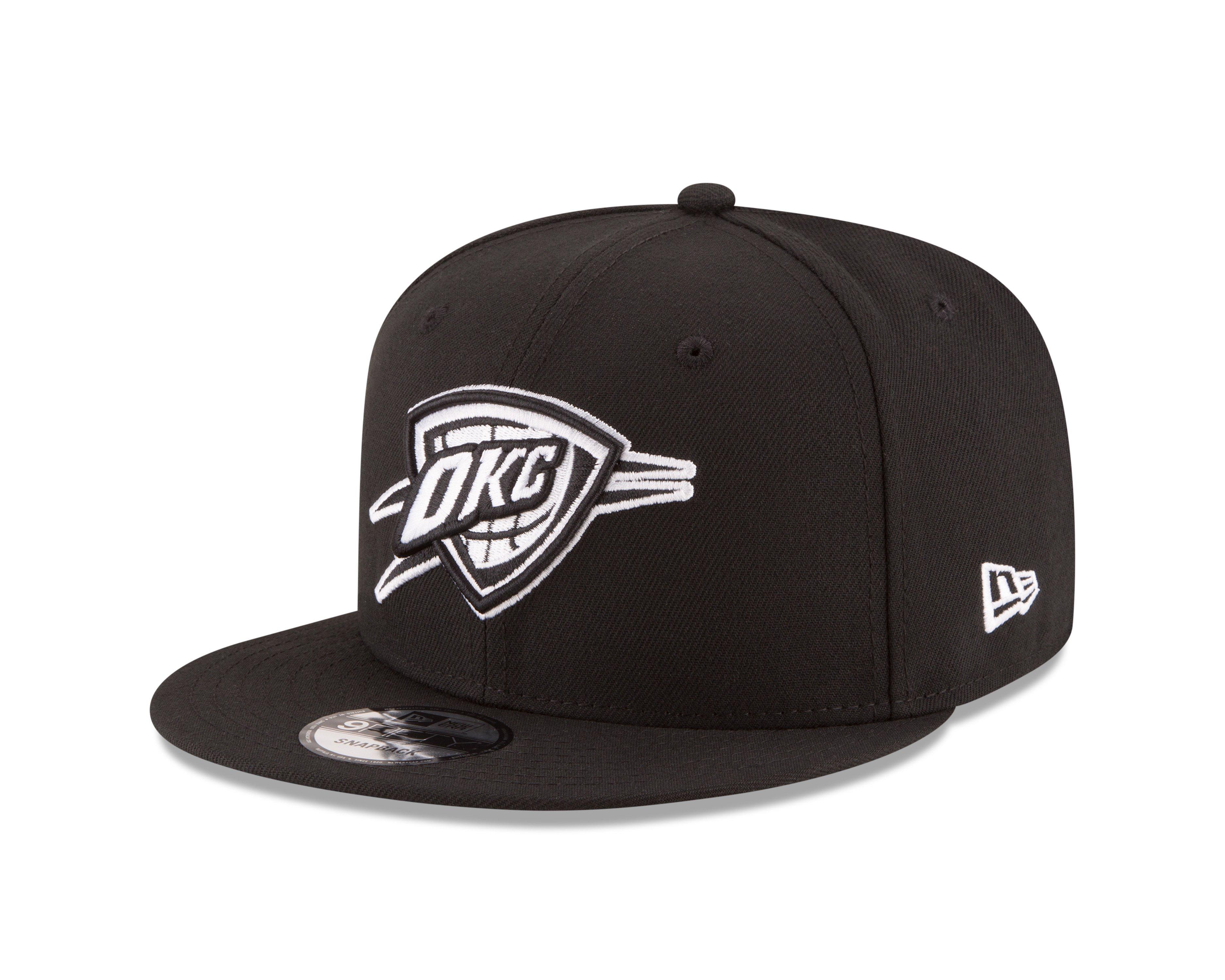 New Era Oklahoma City Thunder 9FIFTY Snapback Hat-Black/White