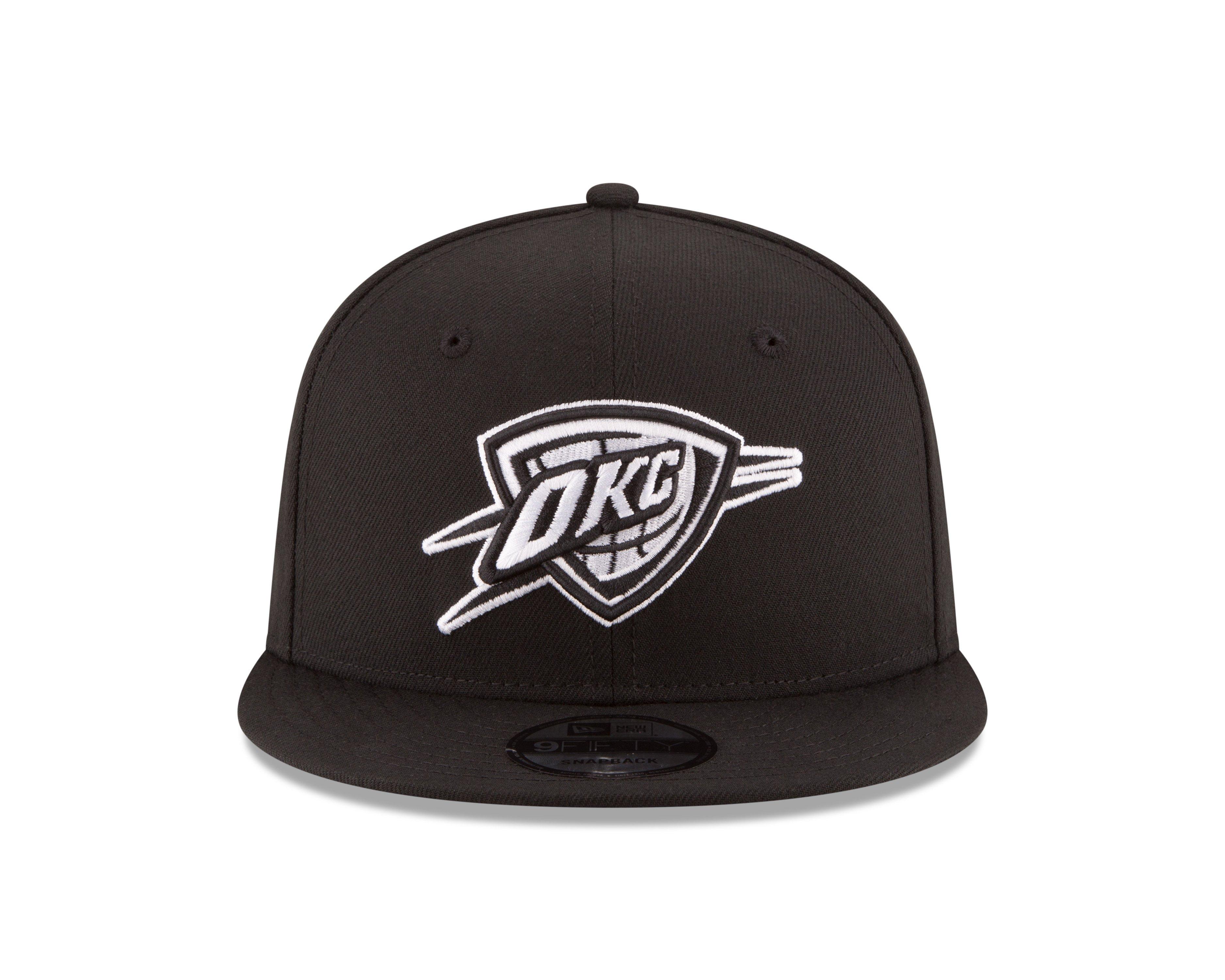 New Era Oklahoma City Thunder 9FIFTY Snapback Hat-Black/White