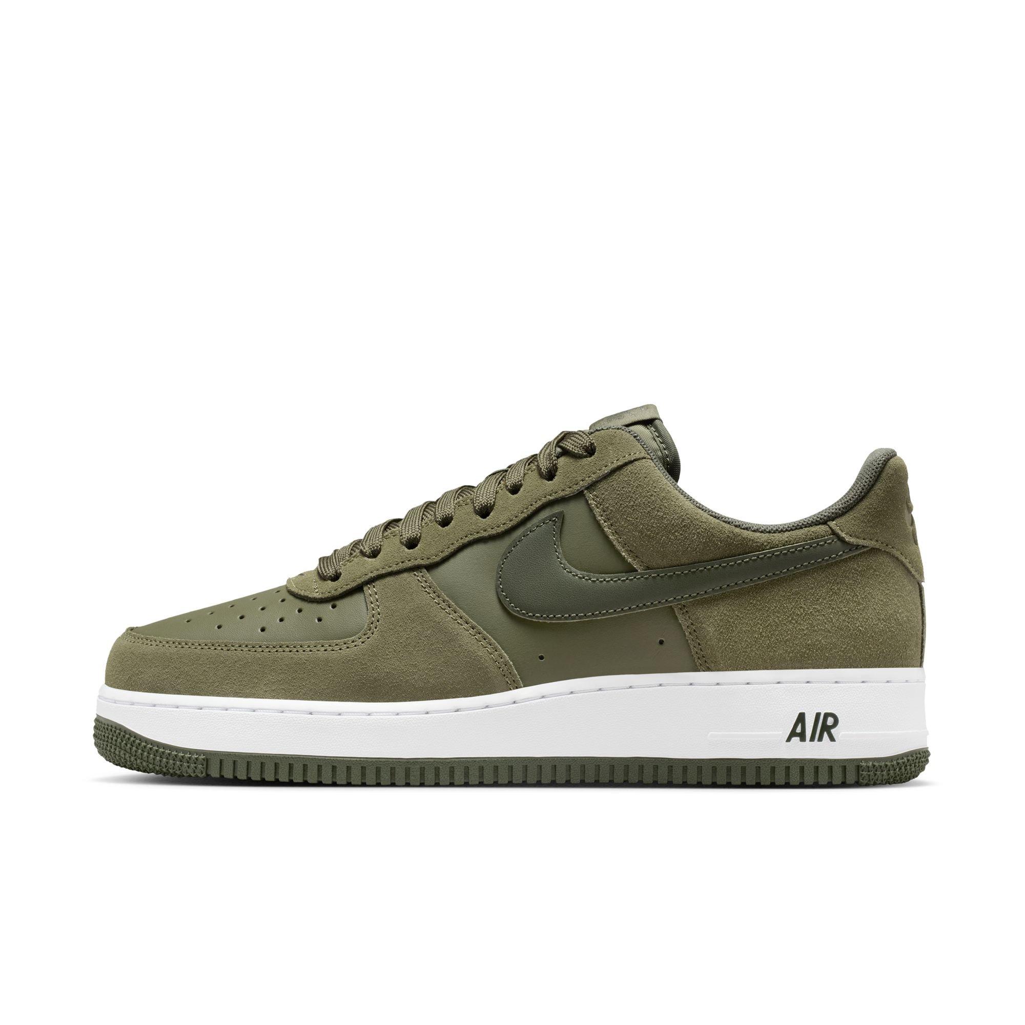 Nike Air Force 1 '07 LV8 "Medium Olive/Cargo Khaki/White" Men's Shoe - OLIVE Thumbnail View 3